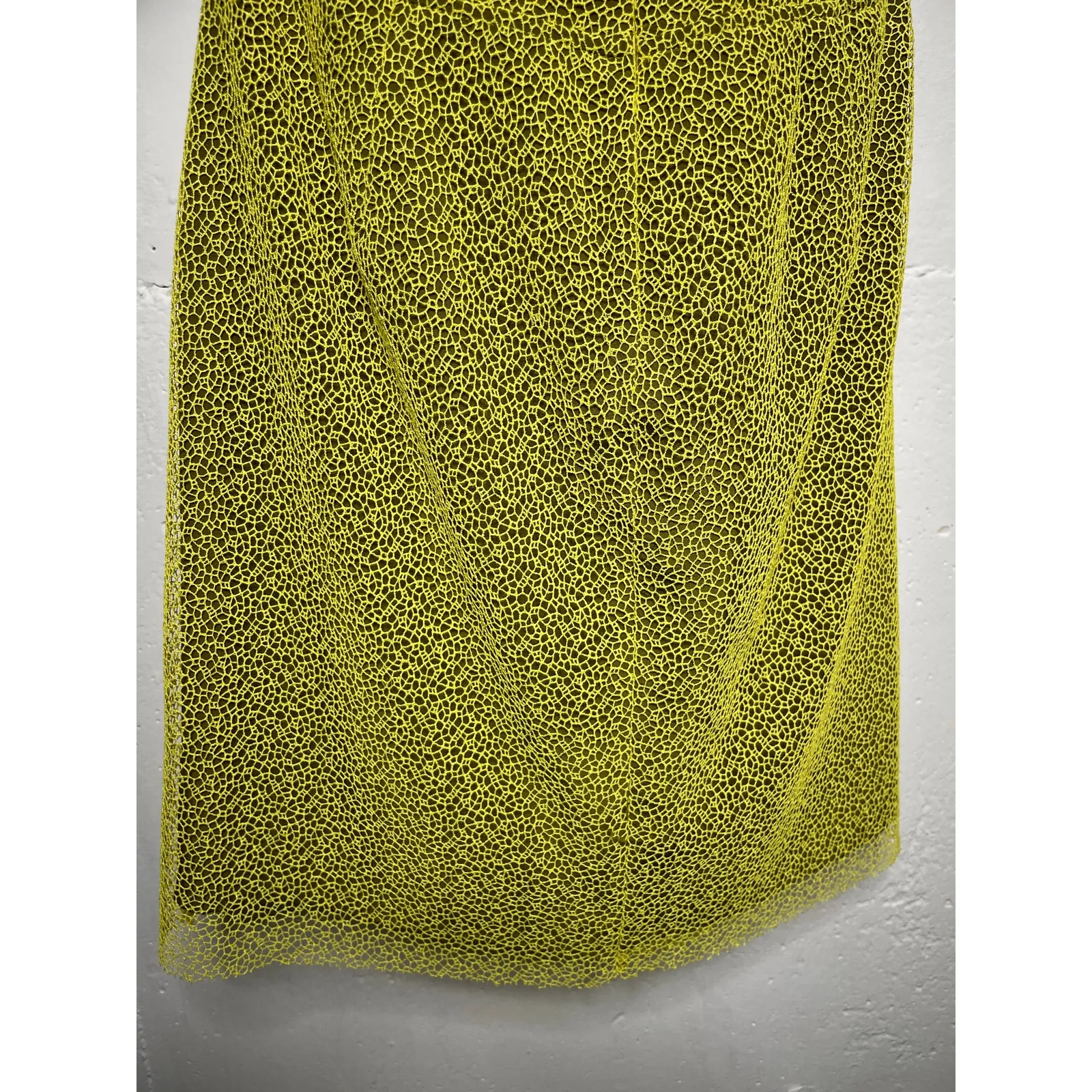 NEW Diane Von Furstenberg Chrome Yellow Corset Dress Size 8 - Image 11