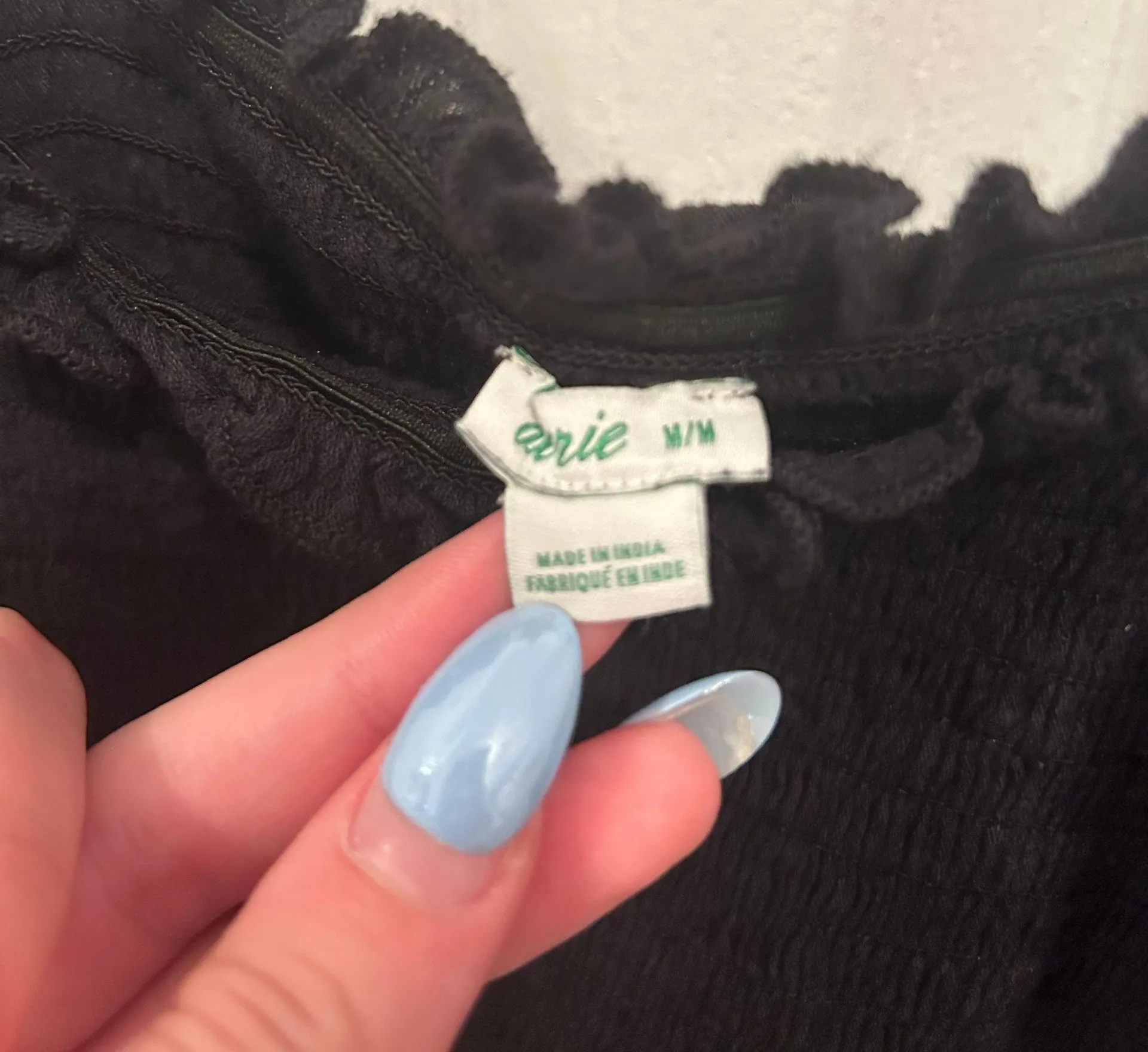 Black  Ruffle Tank - Image 3