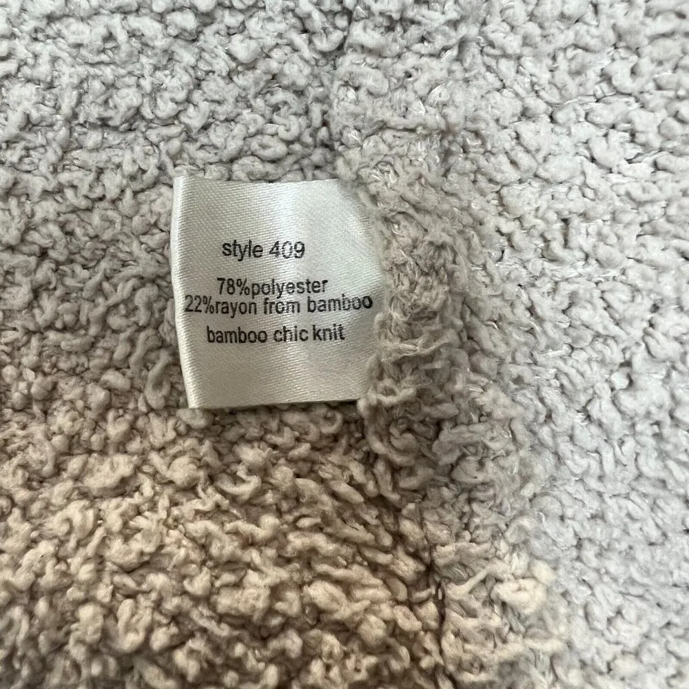 Barefoot Dreams 1 Robe Womens Small Beige Cozy Chic Plush Microfiber Long Belted - Image 12