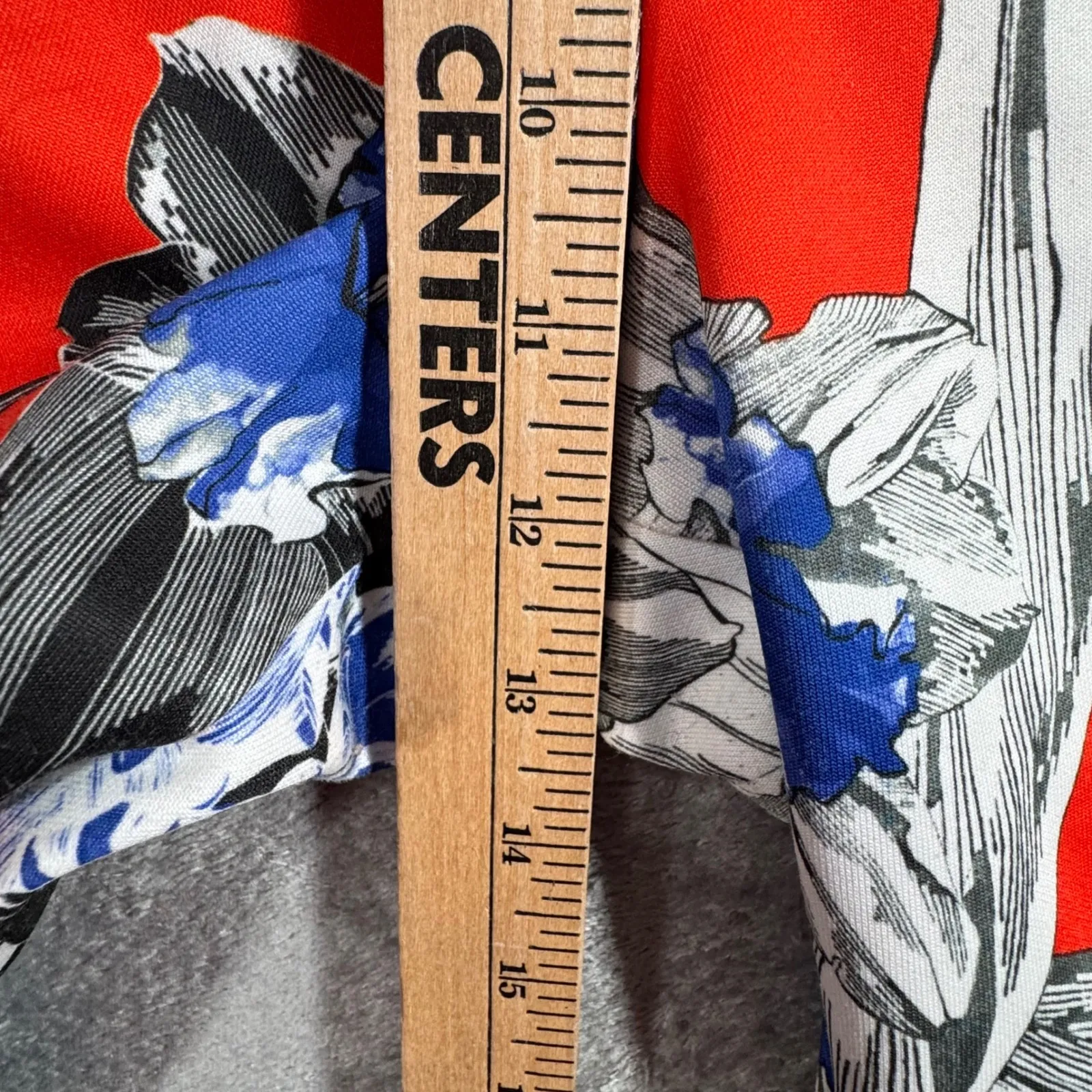 Nike Floral Track Pants M Red Blue Stripe Joggers Sportswear Athletic Retro - Image 12