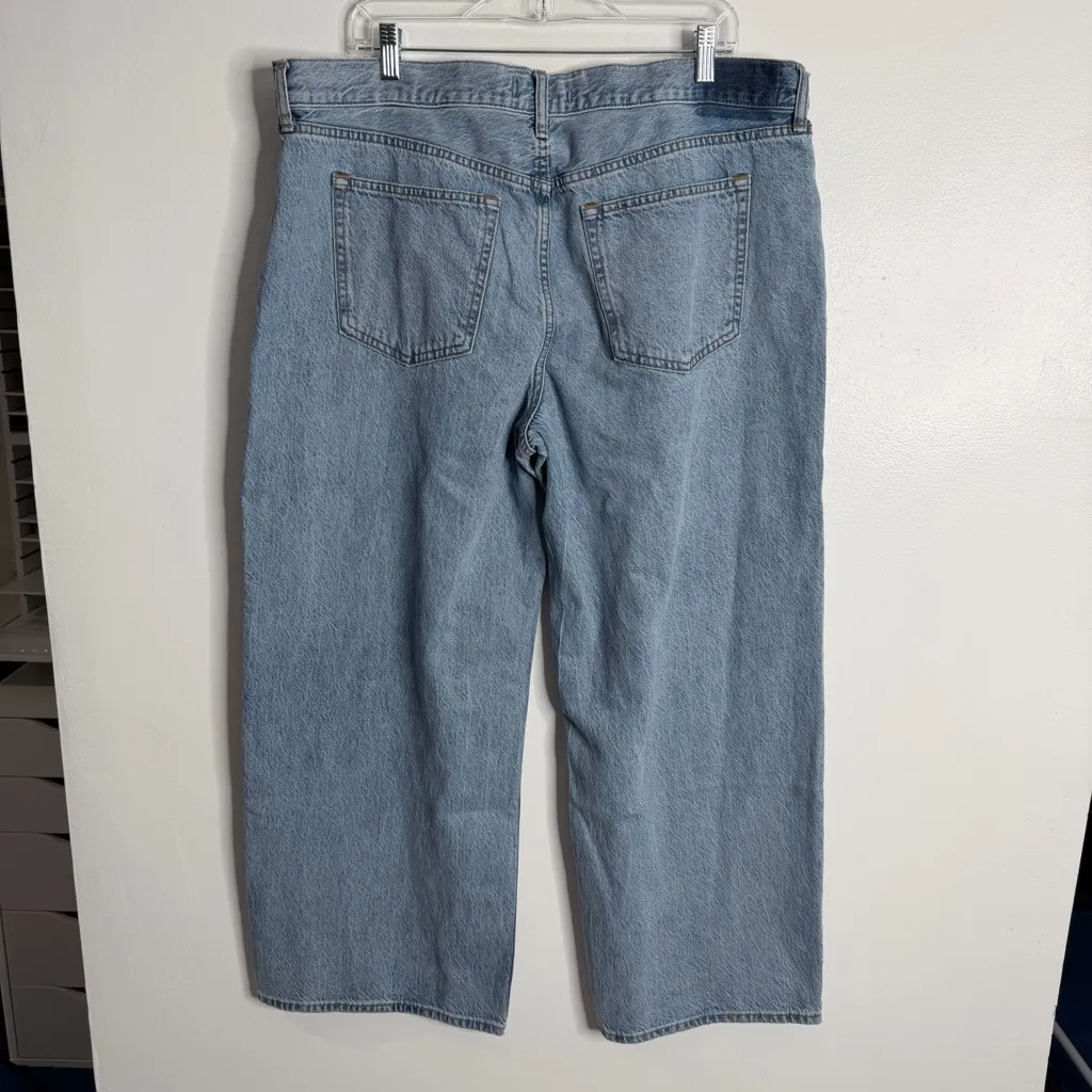 NWT Abercrombie & Fitch The Ultra Loose Low Rise Size 33 Short Drapey Rigid - Image 3