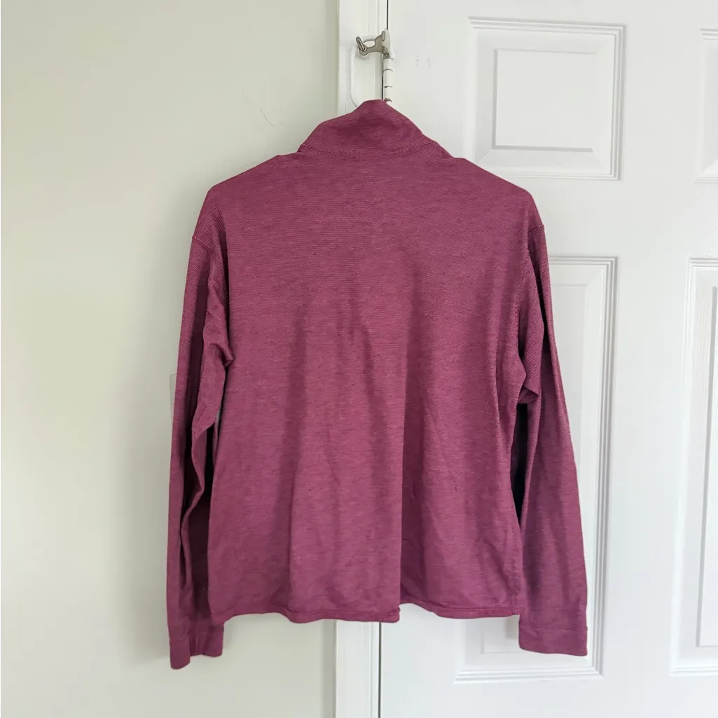 VTG Patagonia Capilene Top Base Layer 1/4 Zip Women’s Size XL Magenta USA Made - Image 7