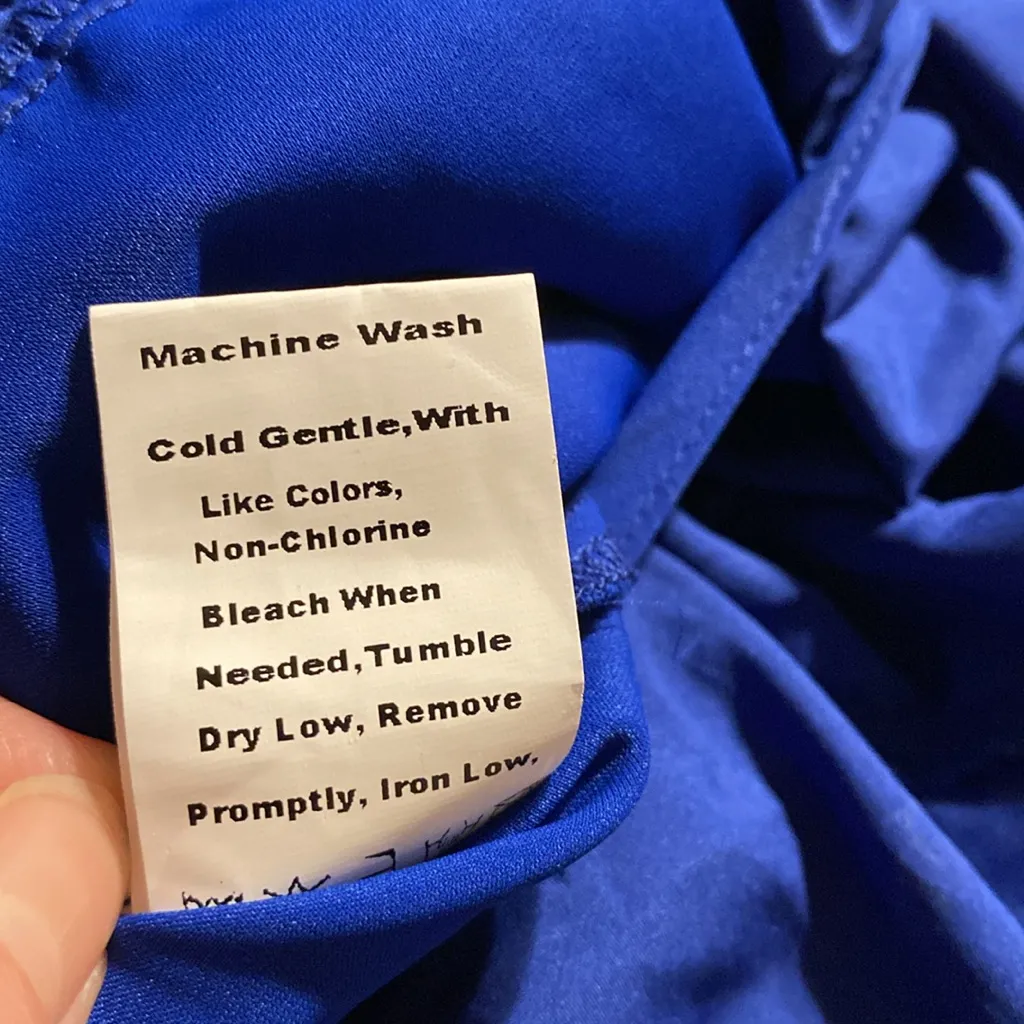 PRETTYGRADEN Women's Sleeveless Jumpsuit Halter Neck Wide Leg Romper 1pc blue XL - Image 11