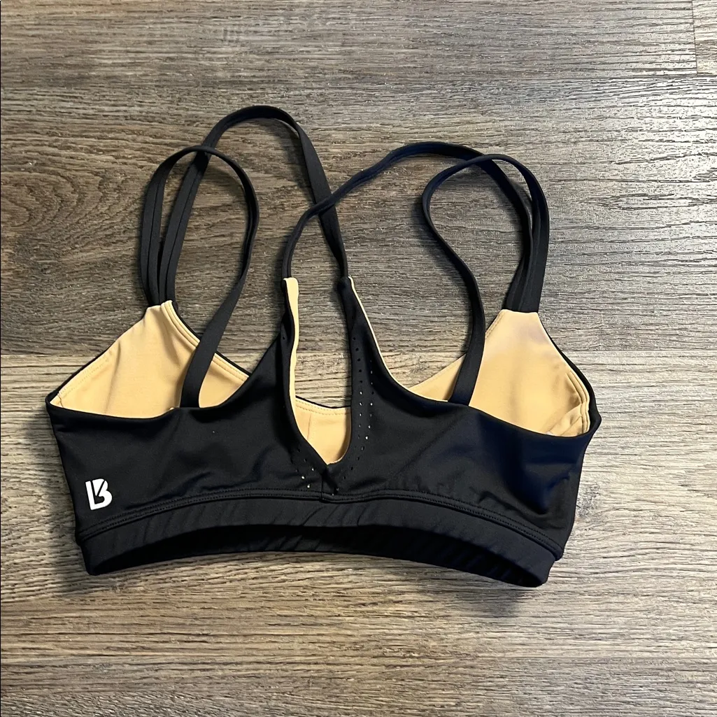Buffbunny Collection Limitless Laser Cut Athletic Sports Bra Small Black - Image 5