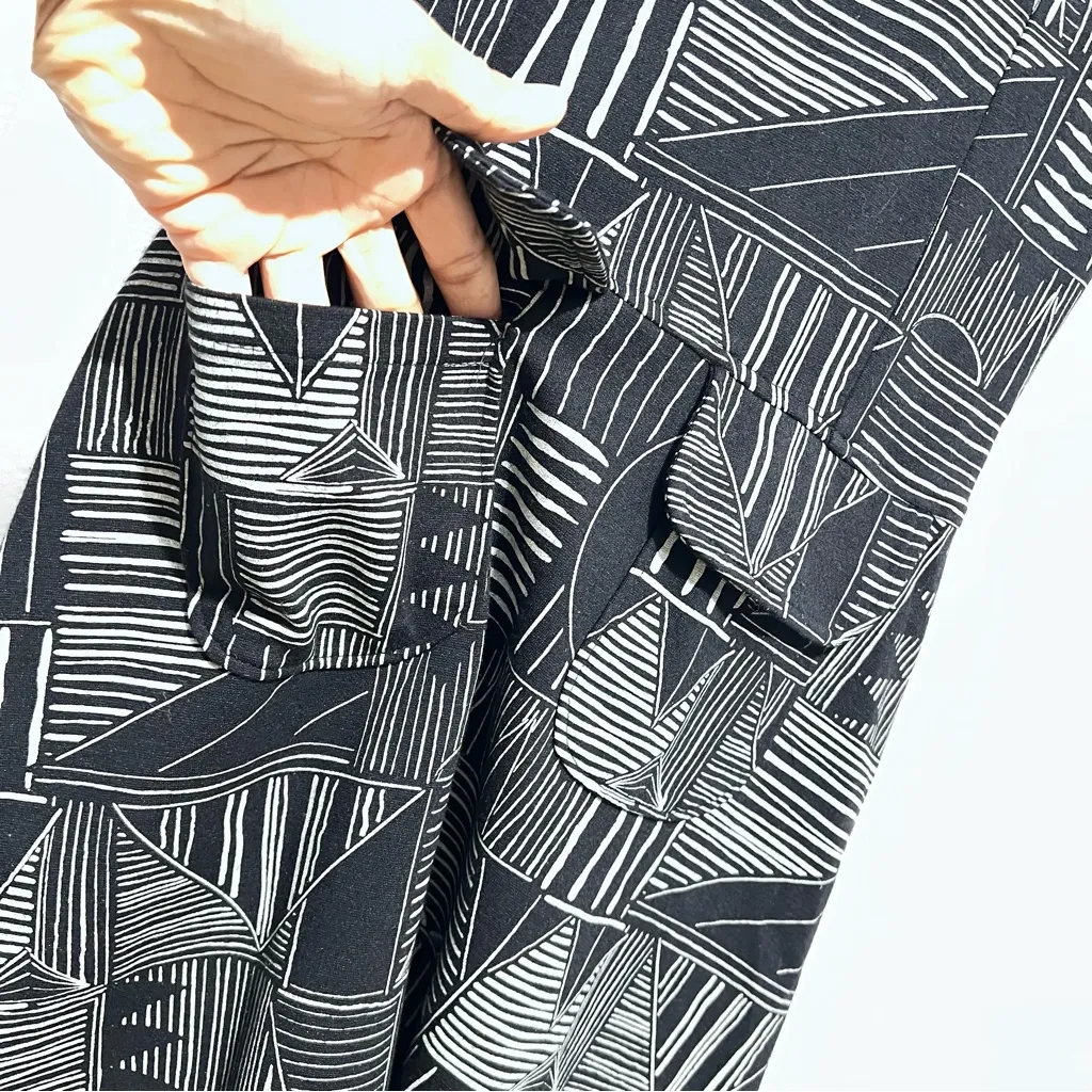 Nooworks Monochrome Abstract Mini Dress - Image 4