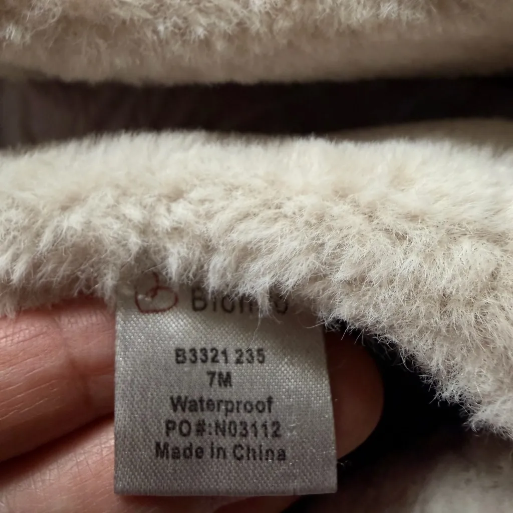 Blondo Waterproof Brown Suede Slip-On Slippers Faux Fur Lined Women's Size 7 - Image 9