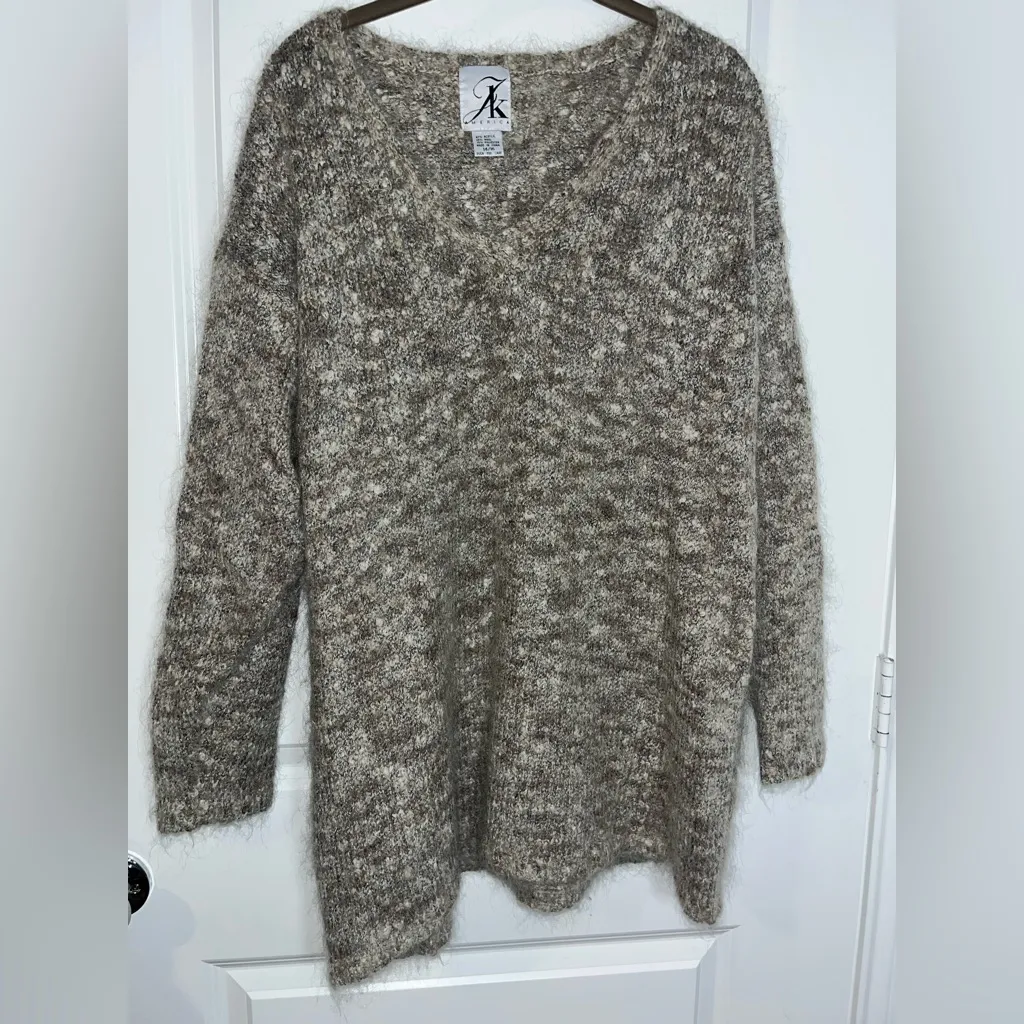 JK America Vintage Pullover Tunic Knit Wool Blend Mixed Fiber Warm Sweater 14/16 Tan Size undefined - Image 9
