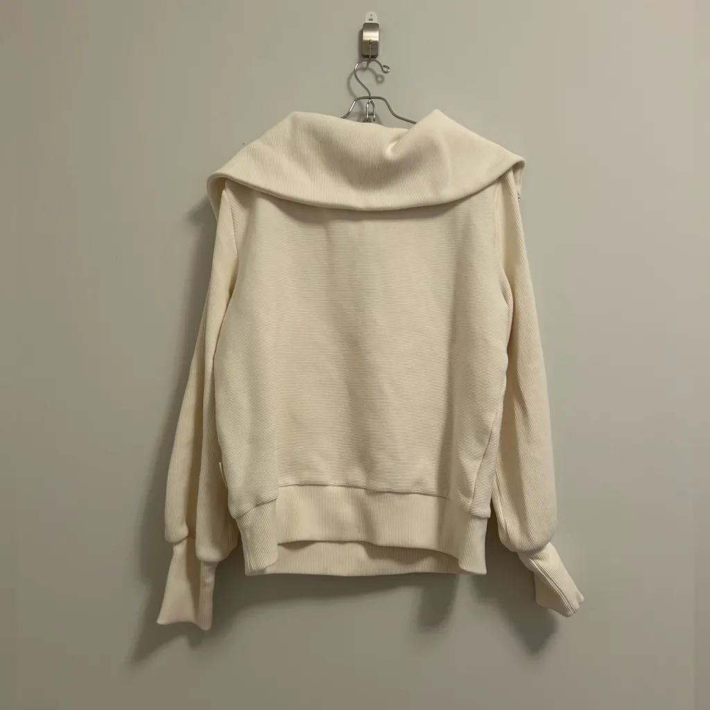 Varley Vine Ottoman Half Zip Pullover in Ivory size Small (S) - Image 6