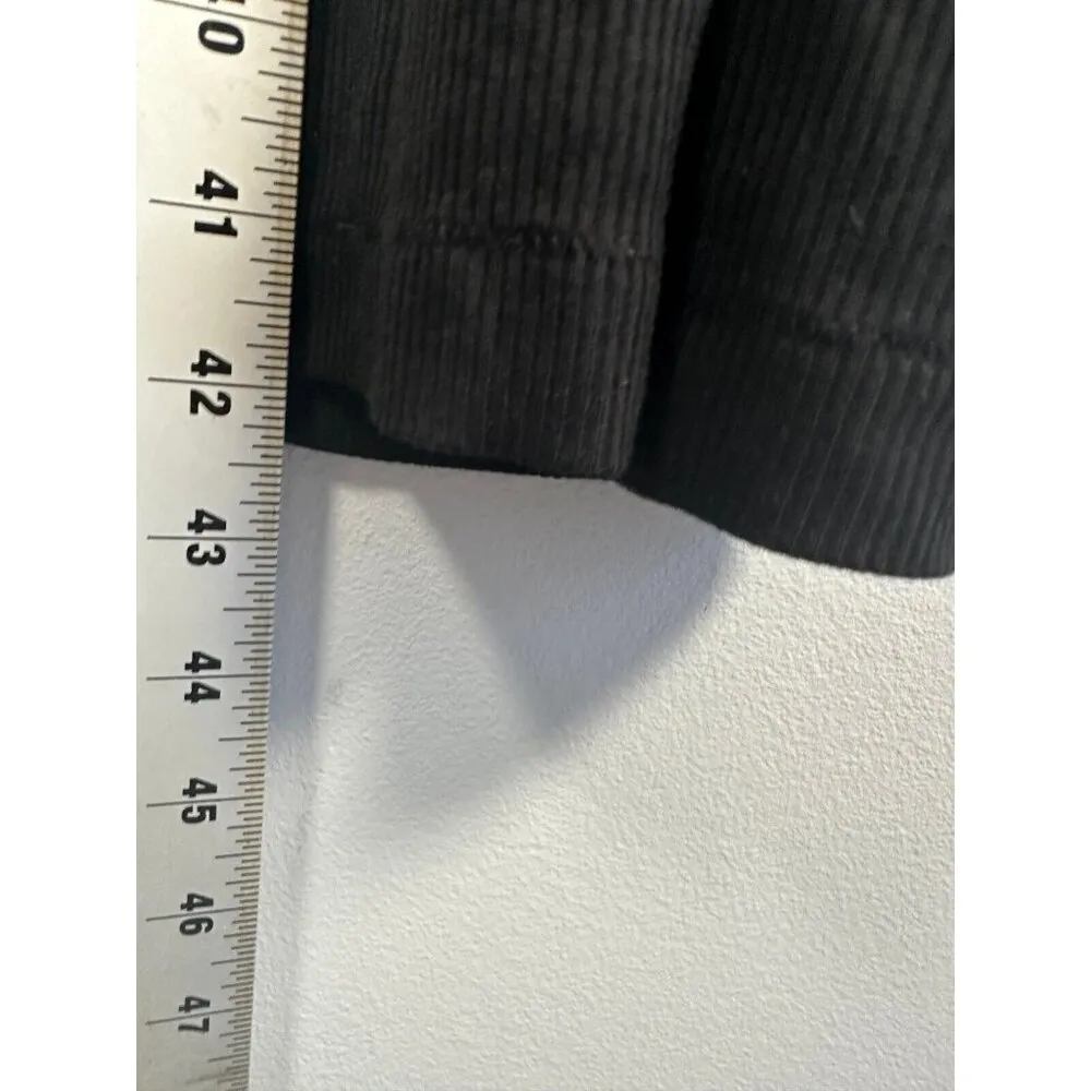 Skims Womens Pants Black Small Elastic Waist Stretch Drawstring Pull On Ribbed - Image 10