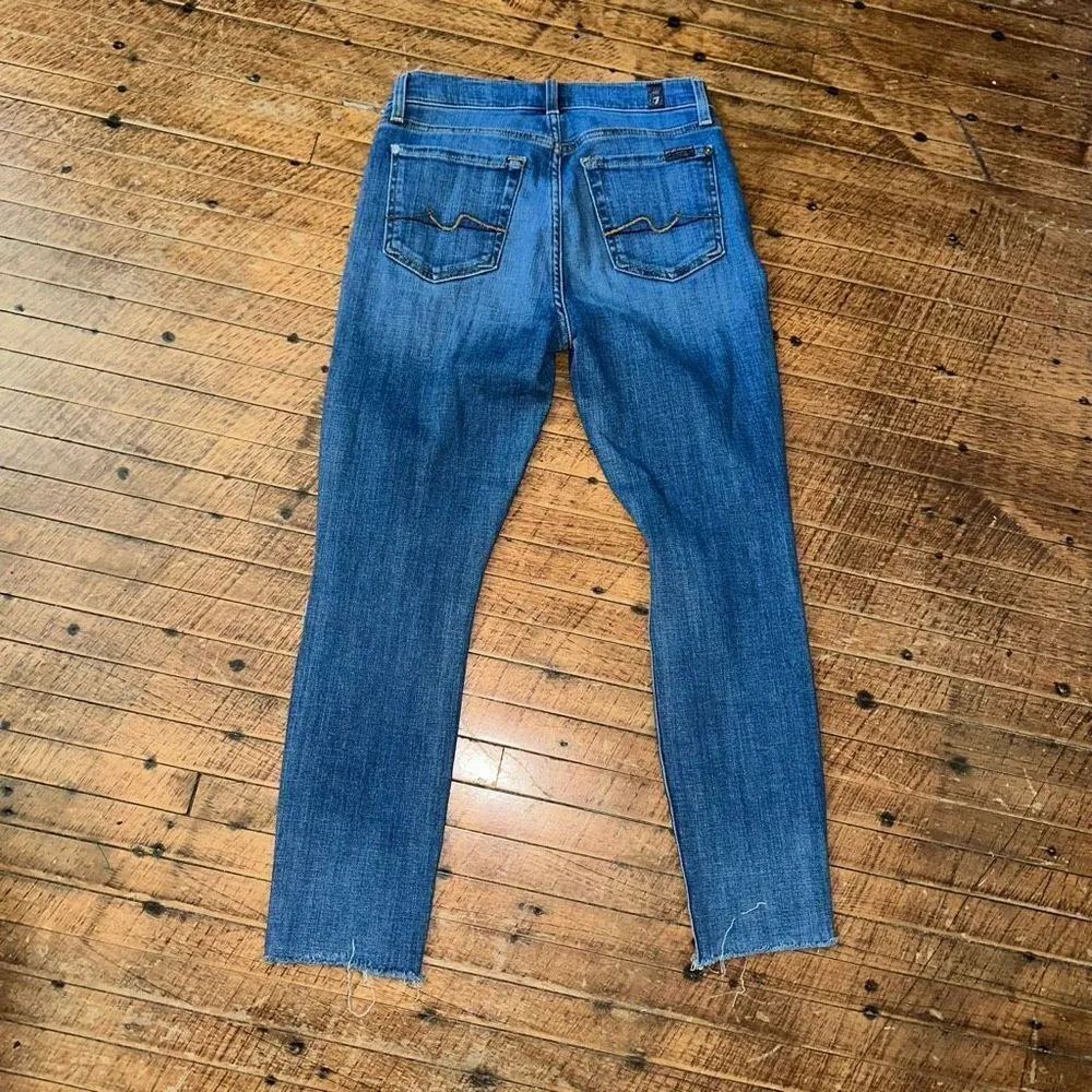 7 for all Mankind 24 Josephina distressed multi button jeans - Image 6