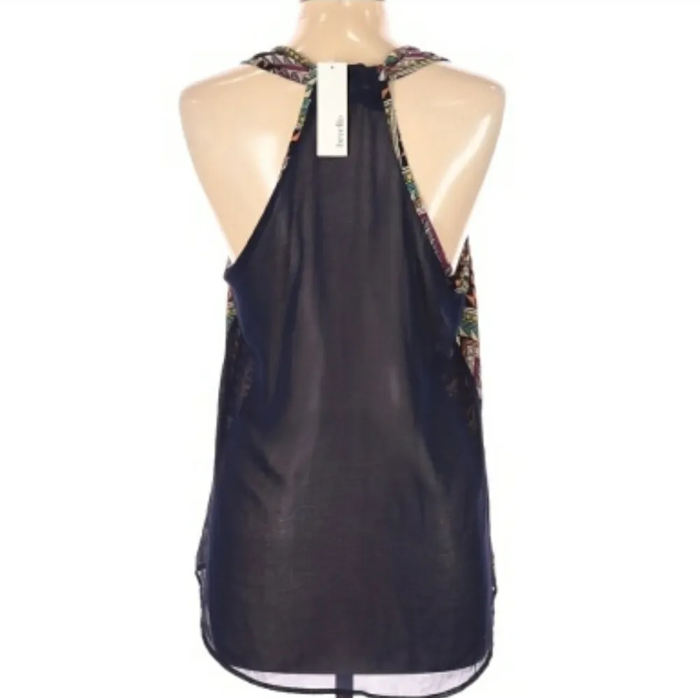 🔥SALE🔥NWT! Noble U Multi BOHO Tribal Print Tank Top L - Image 7