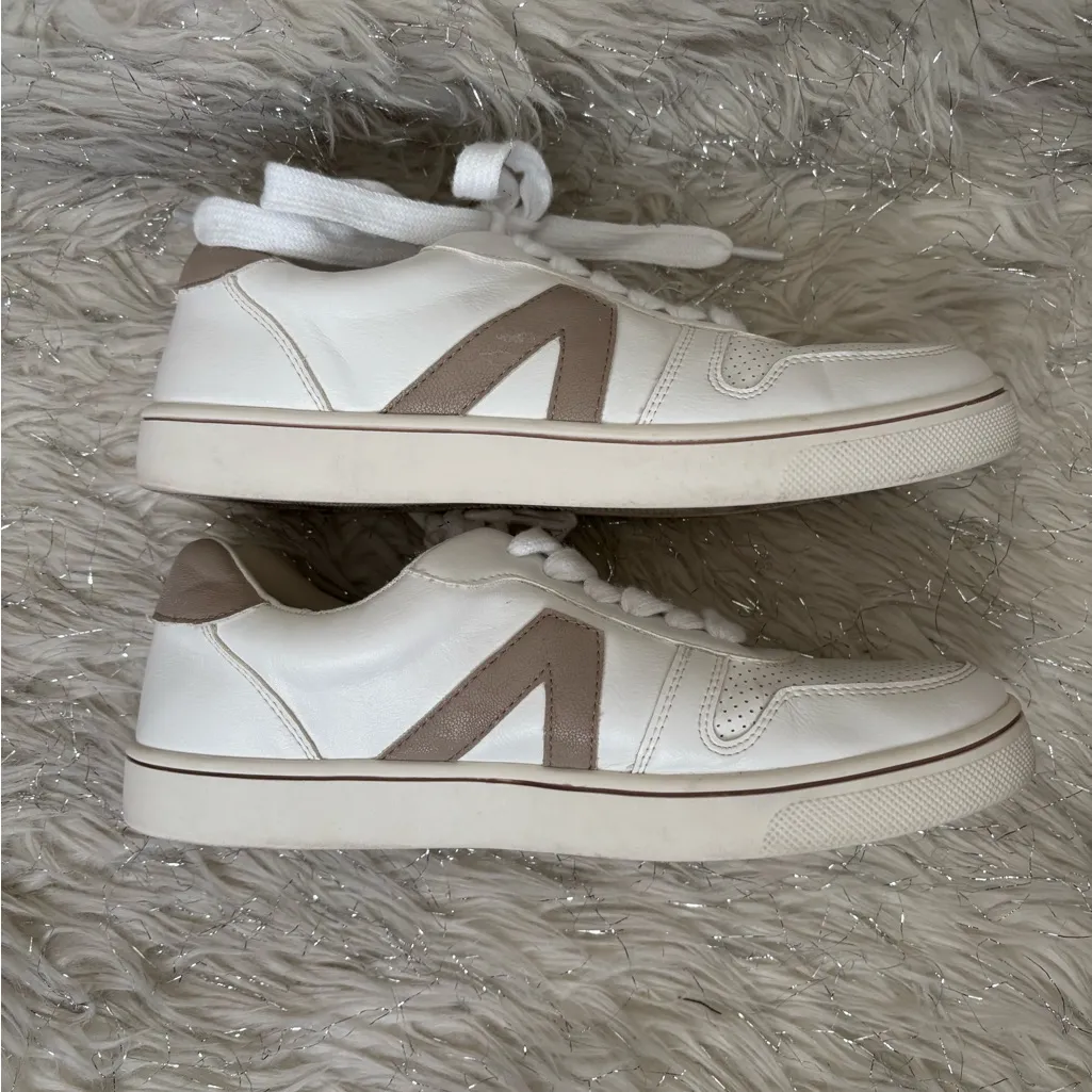 MIA White and Tan Casual Women’s  Krew WCE Malta Sneakers Size 7 - Image 2
