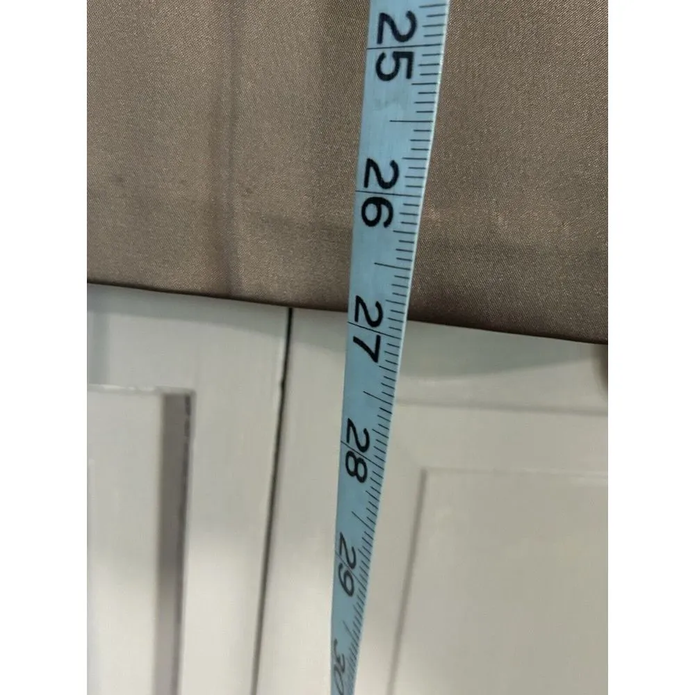 Alex Evenings Satin/Chiffon Wrap Top/Jacket 3/4 Cuff Sheer Sleeve Bronze‎ Zip XL - Image 4