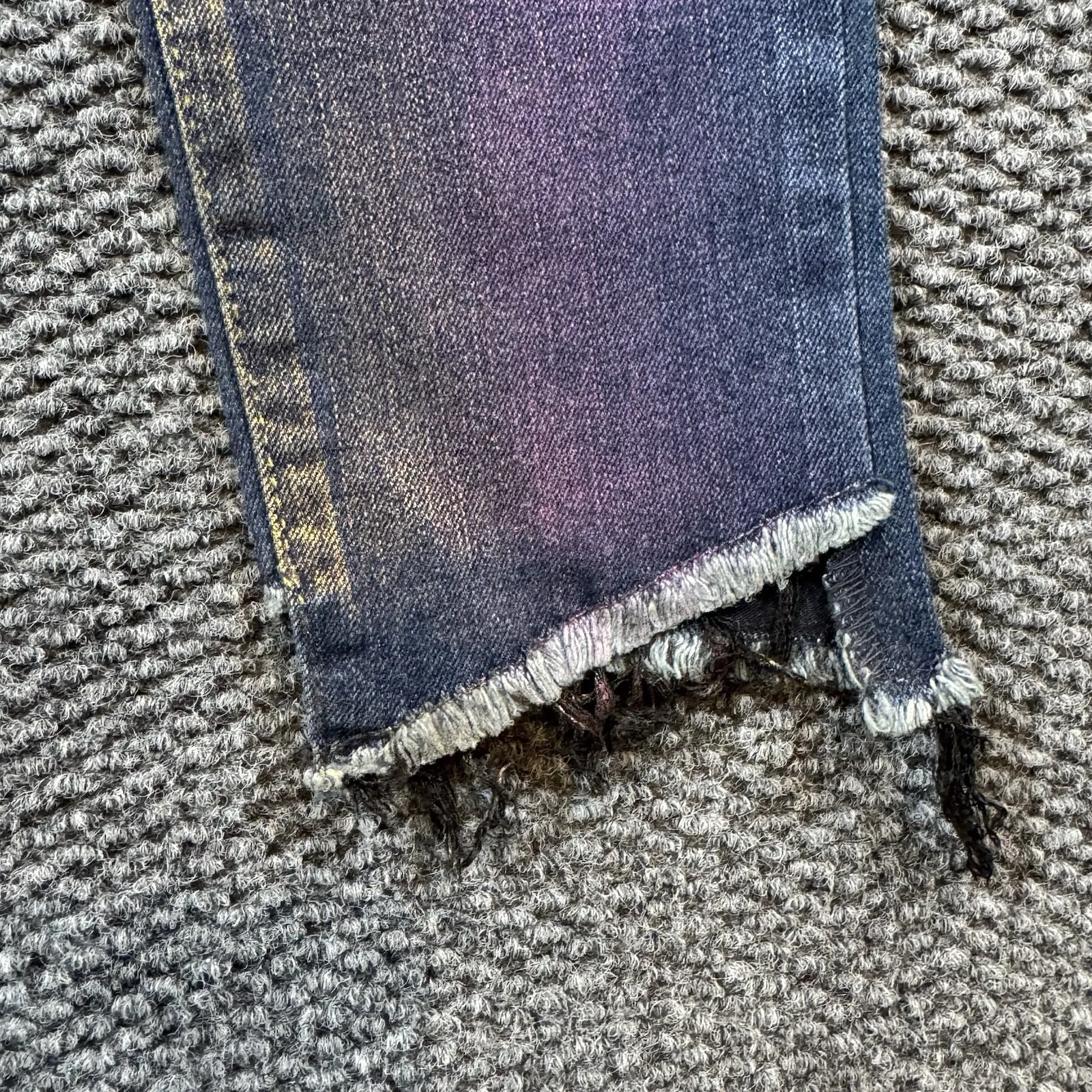 Circus NY Jeans Sz 25 Rainbow Time To Shine High Rise Skinny Sharkbite Raw Hem - Image 6