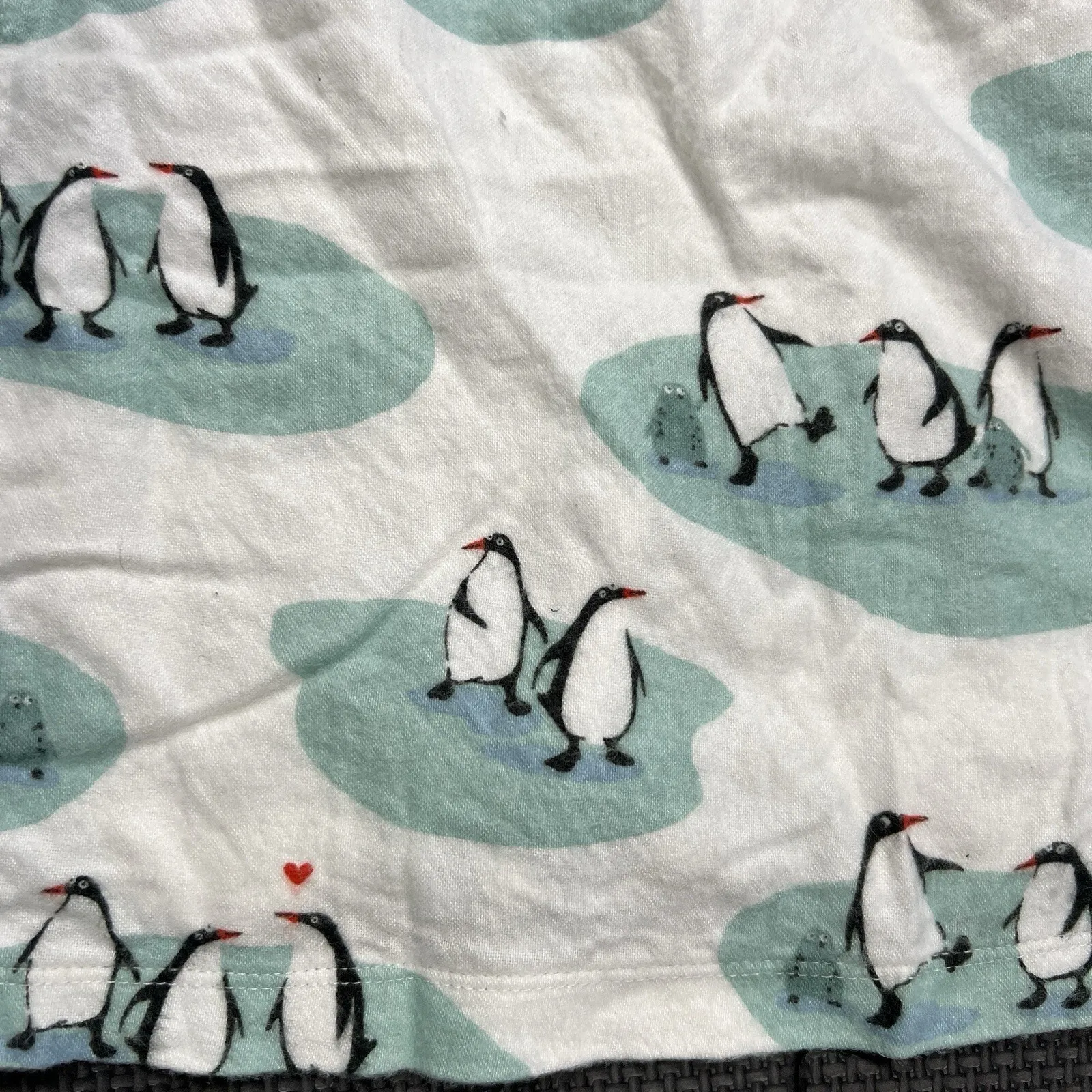 Munki Munki  Pajama Set Sz XXL Top‎ Bottom Button Down Drawstring Penguin Design - Image 9