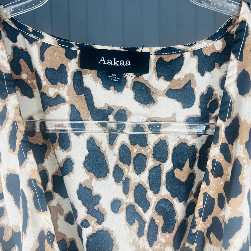 Aakaa Vici On the Prowl Romper  Cheetah Leopard Print Safari Sexy Party Small - Image 4