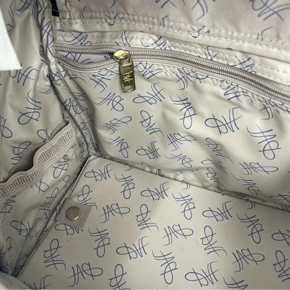 Diane Von Furstenberg Vintage  80’s Carry On Weekender Luggage Floral Tapestry - Image 8