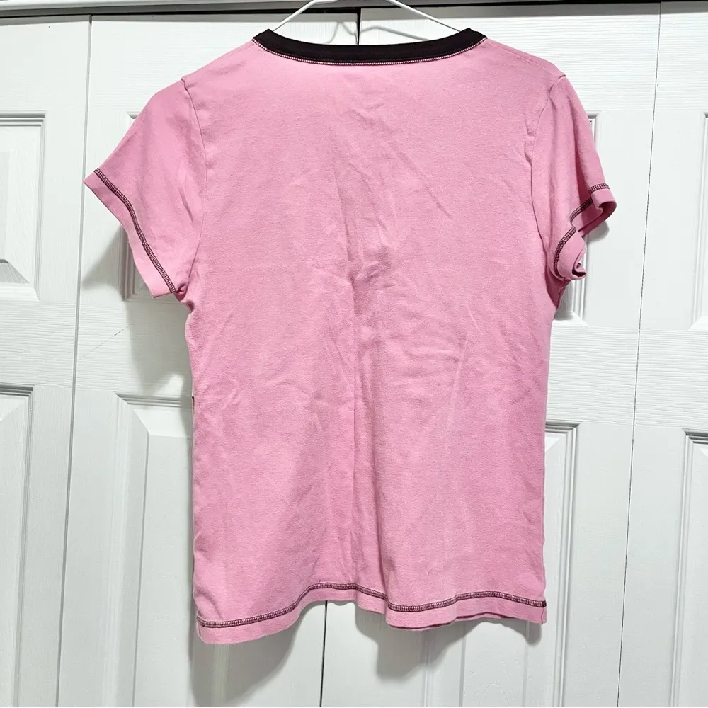 Vintage 90’s Disney Tinkerbell V-Neck tee - Image 5
