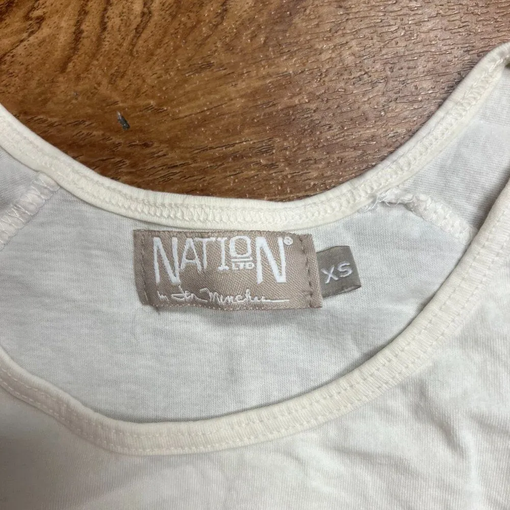Nation LTD white tank top xs/s - Image 6
