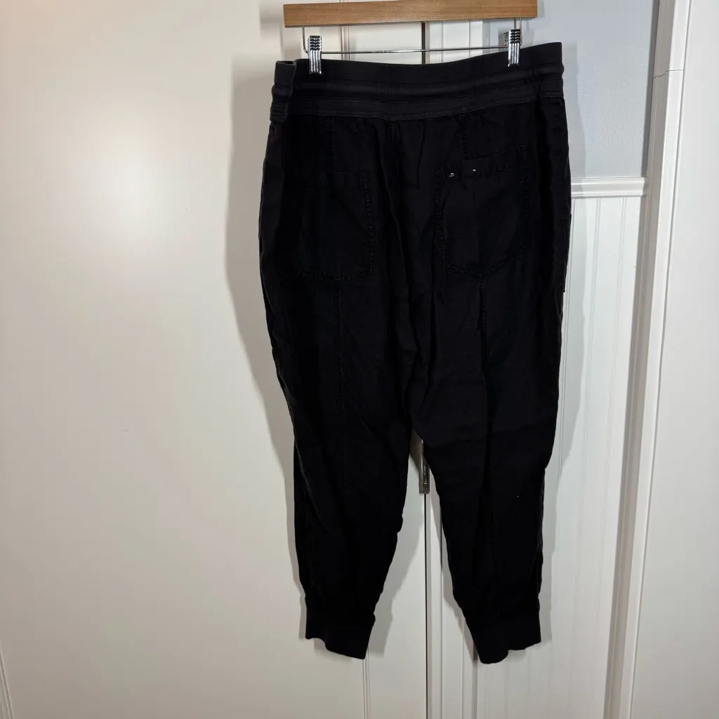 Anthropologie The Nomad High Rise Joggers Pants Black Size XL Gorpcore earthy - Image 7