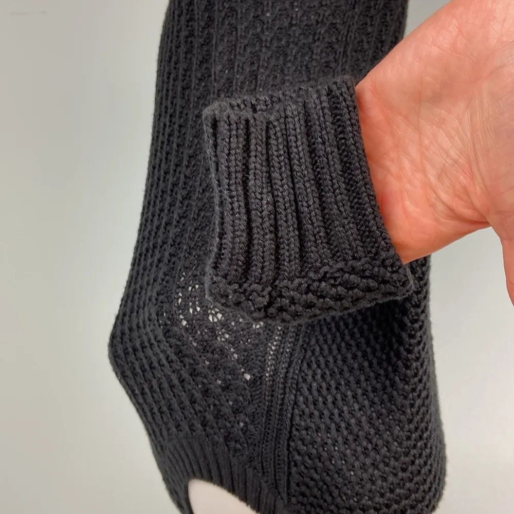 Calvin Klein Jeans Cable Knit Sweater Core Texture Mixed Crew Black Size XS - Image 7