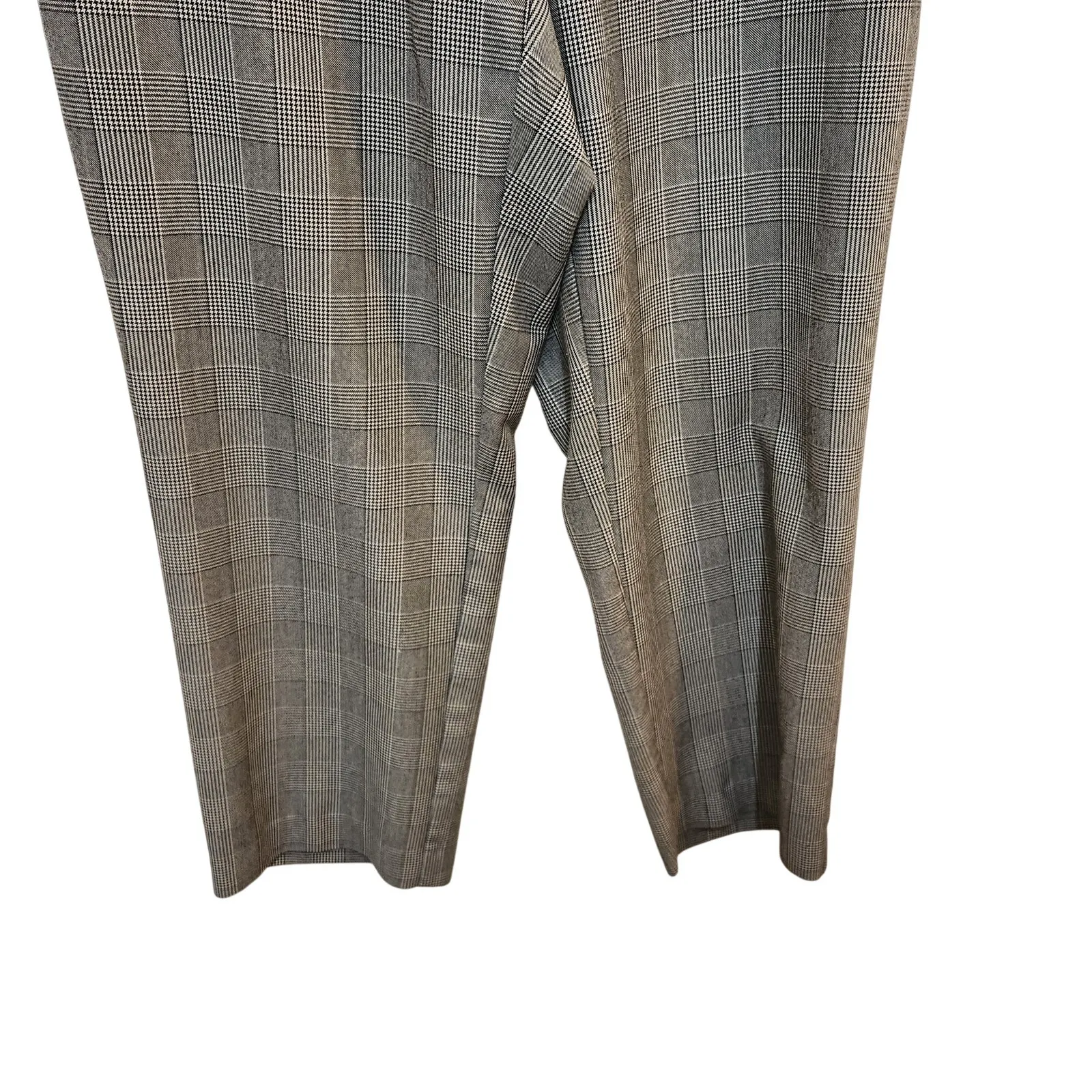 Avenue Black Houndstooth Straight Stretch Workwear Dress Pants Trousers Size 16 - Image 4