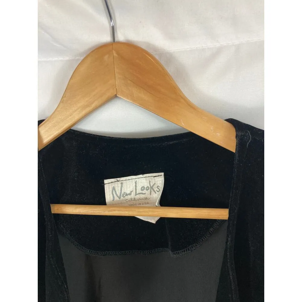 New Looks California Velvet Button Front Formal Jacket Size 14 - Image 2