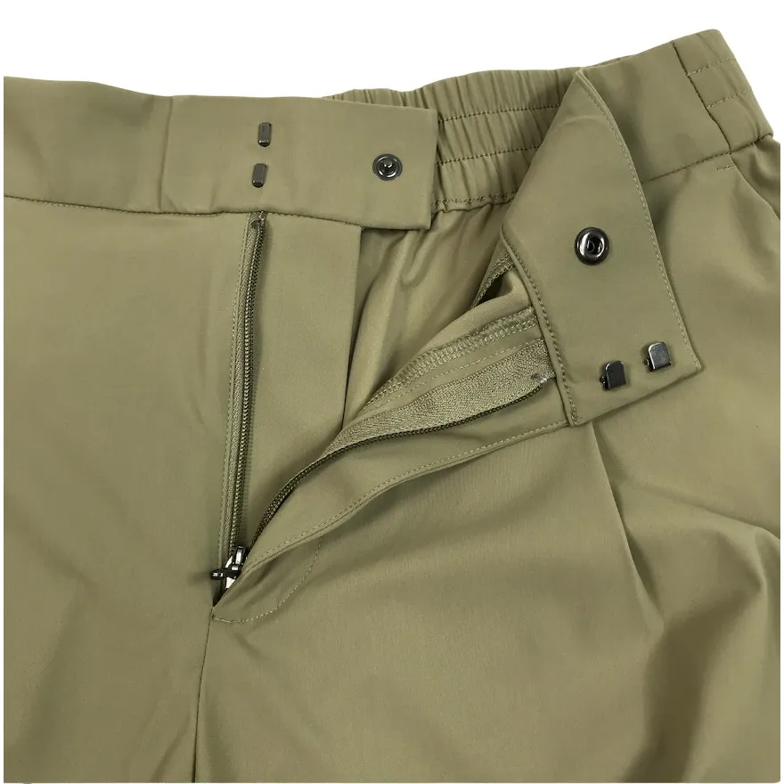 ATHLETA Pinnacle High Rise Wide Leg Trouser Sz 10 Green Versatile Travel Busines - Image 9