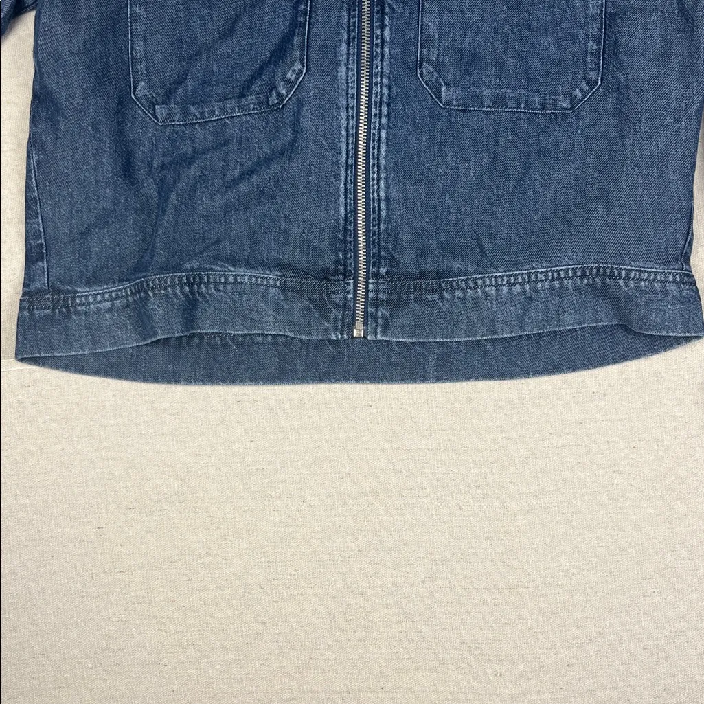 Cloth & Stone Indigo Flap pocket zipper shacket NWT
Size: Medium - Image 4