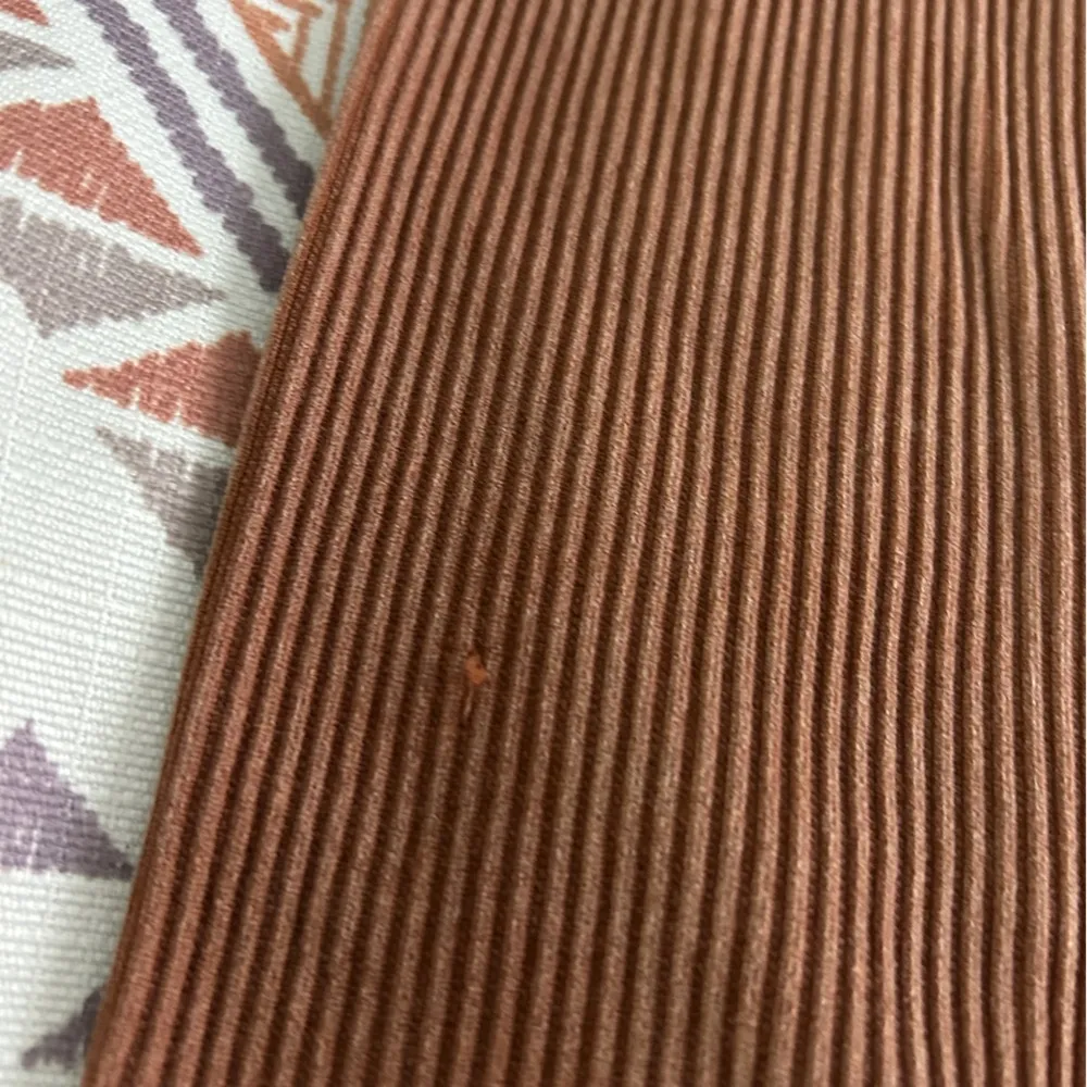 Aura ribbed biker shorts m/l burnt orange - Image 2