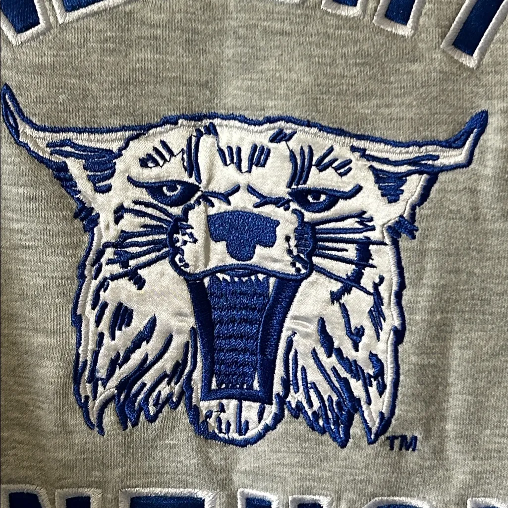 Kentucky Wildcats Game Day Couture Gray/Blue Fleece Button Down Shirt Sz Med Gray - Image 4