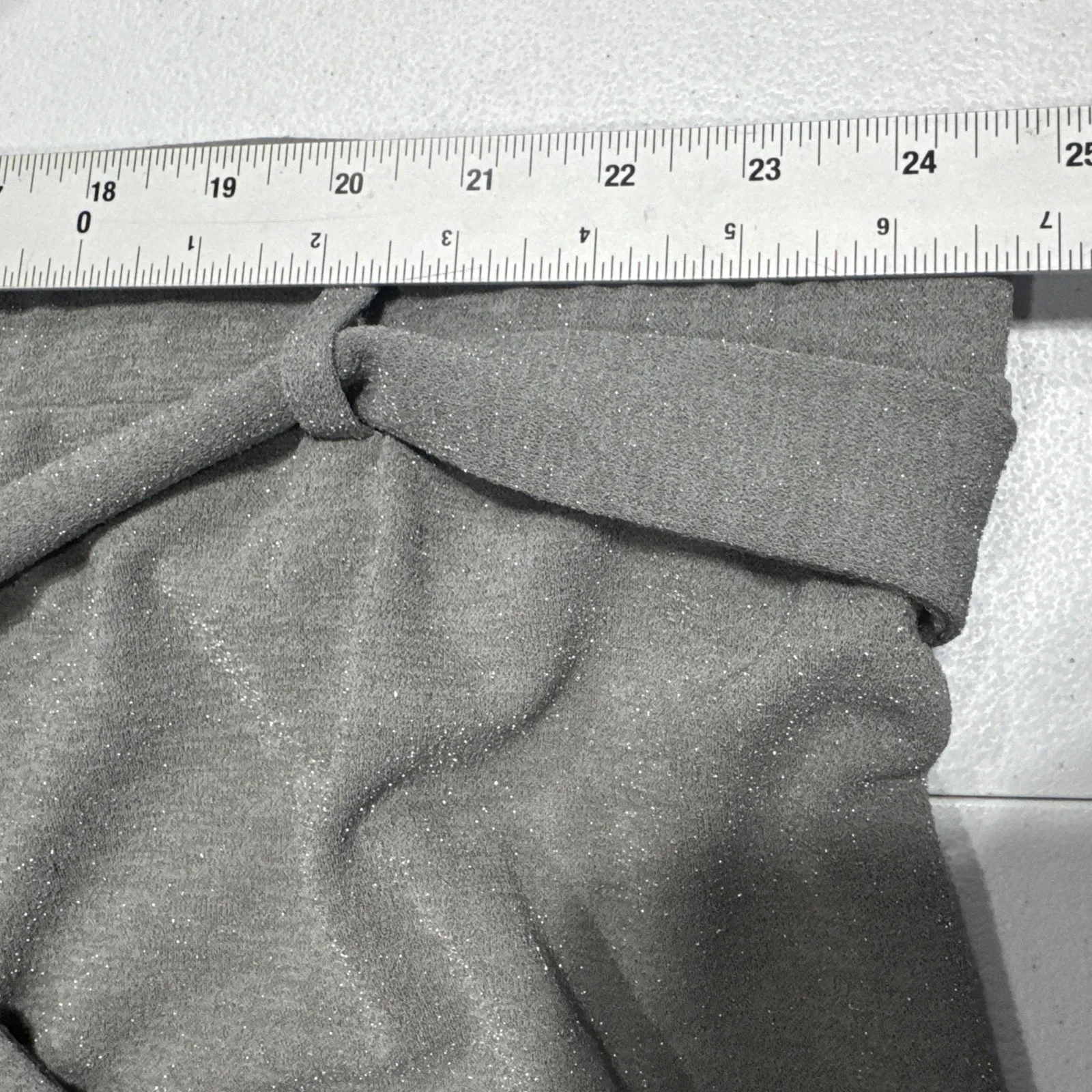 Girl With Curves Women's 3XP Petite Pants Glitter Knit Straight Leg Gray A554699 Size undefined - Image 10