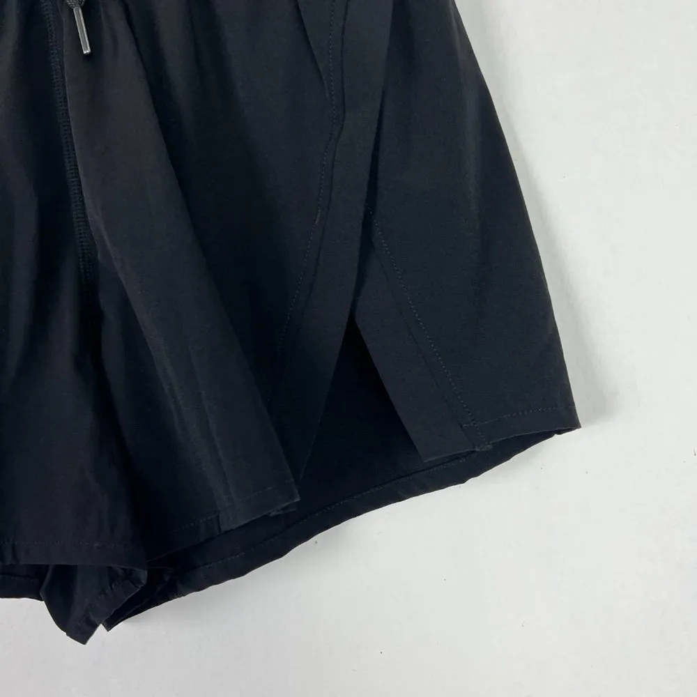 NWT HALARA Elastic Waistband Drawstring Side Split Shorts Black Size Small S NEW - Image 5