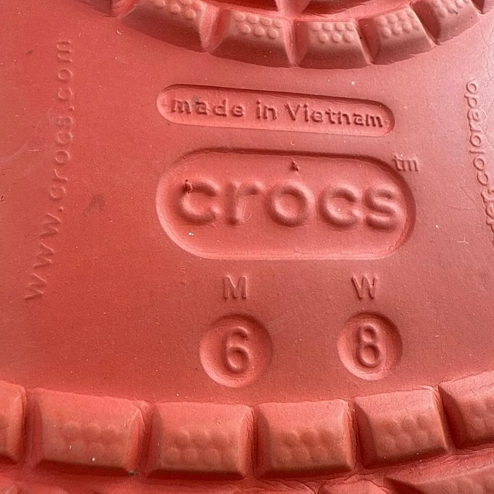 Crocs Pixar Disney Cars Lightning McQueen Slip On Casual Classic Clogs Womens 8 - Image 7