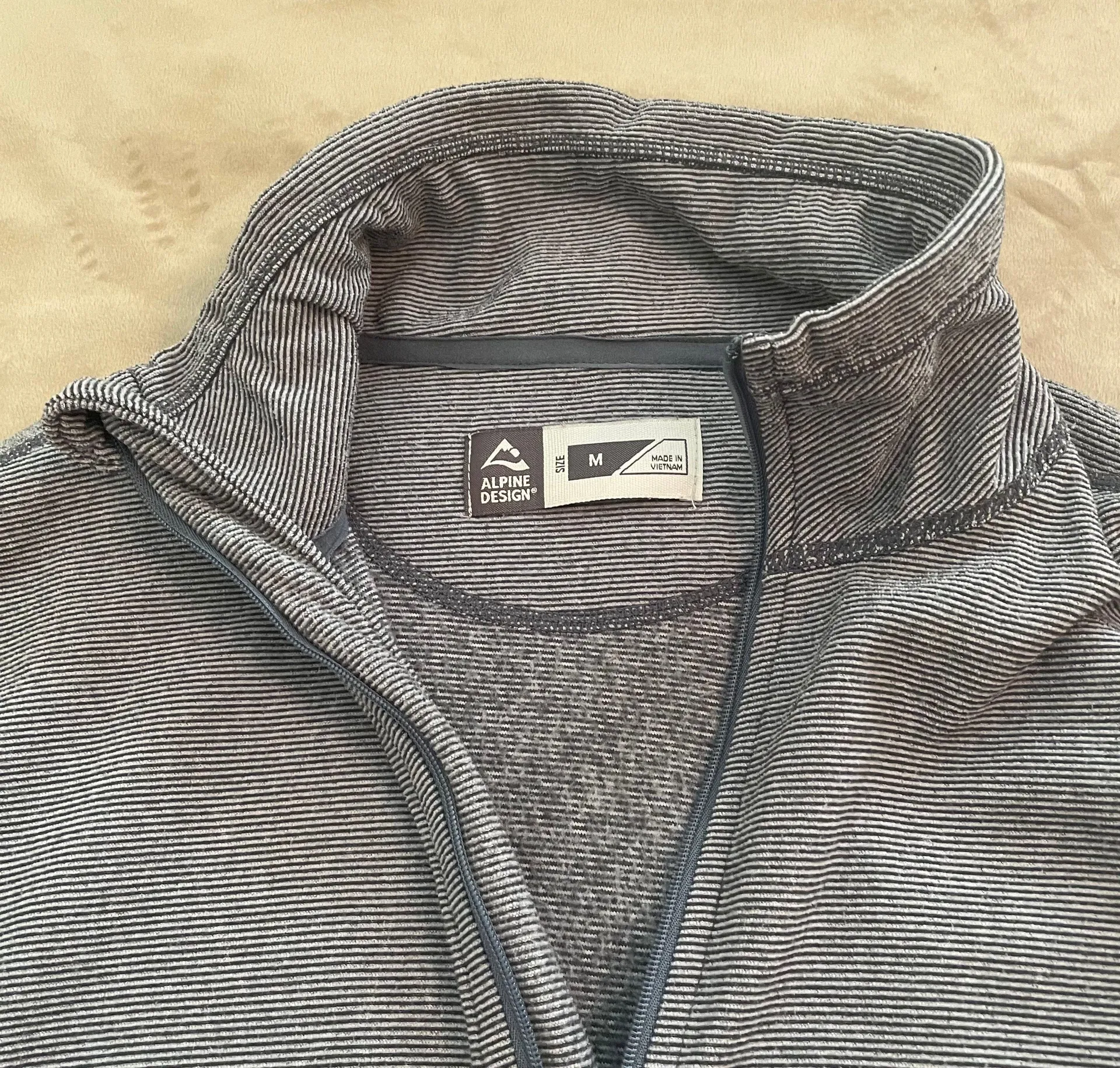 Alpine Design Striped Quarter Zip Fleece - Image 2