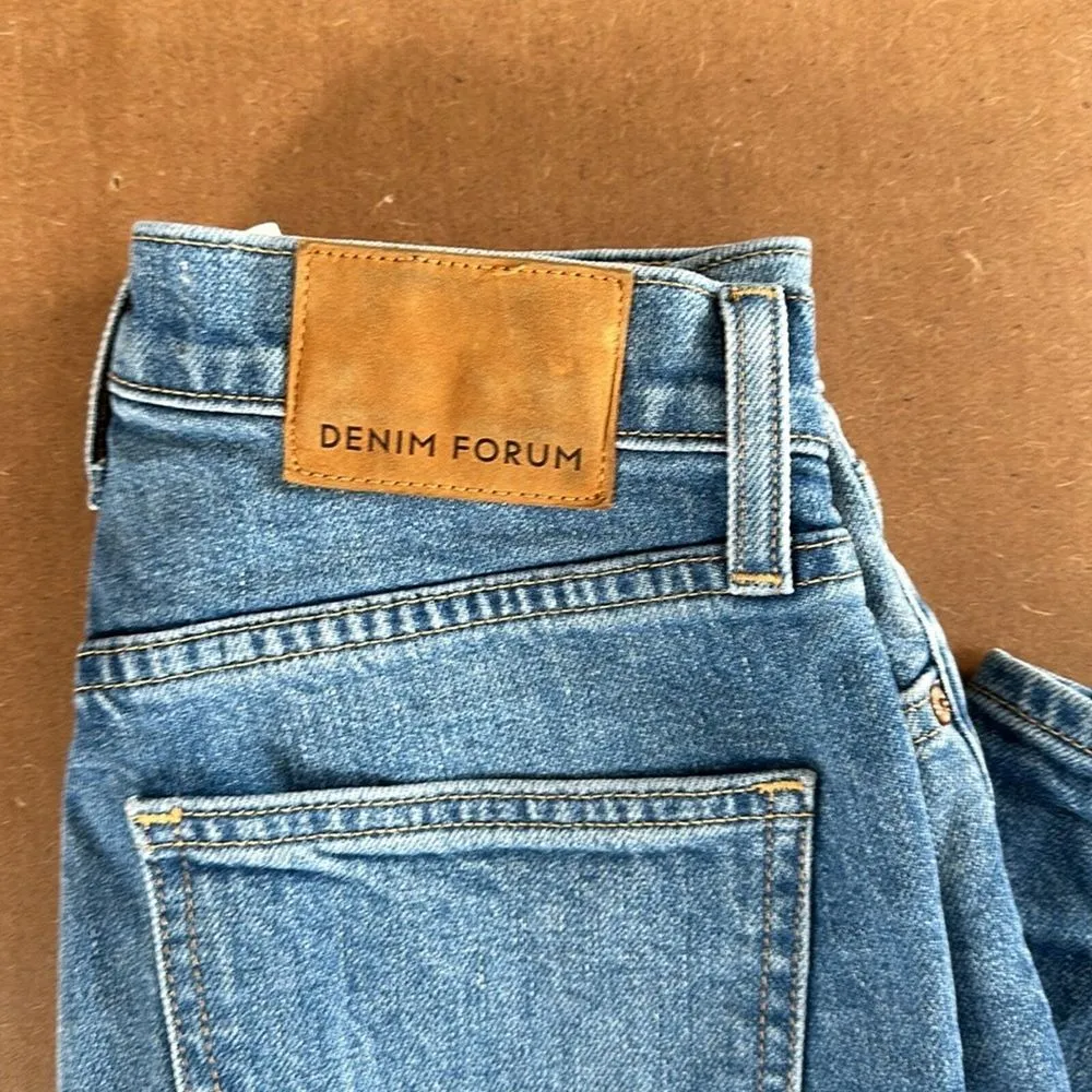 Denim Forum Aritzia The Yoko‎ High Rise Slim Size 24 Women's Jeans Blue - Image 14