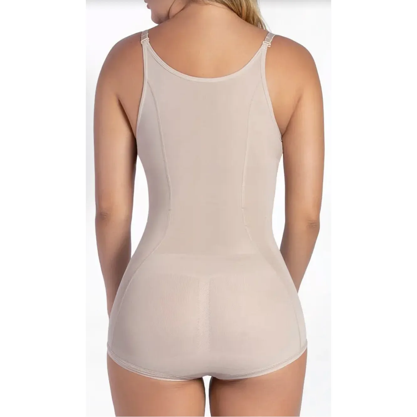 Brand New Curveez 1515 Women's Size XL Ultra Shaping Hip Hugging Bodysuit Nude Tan - Image 2