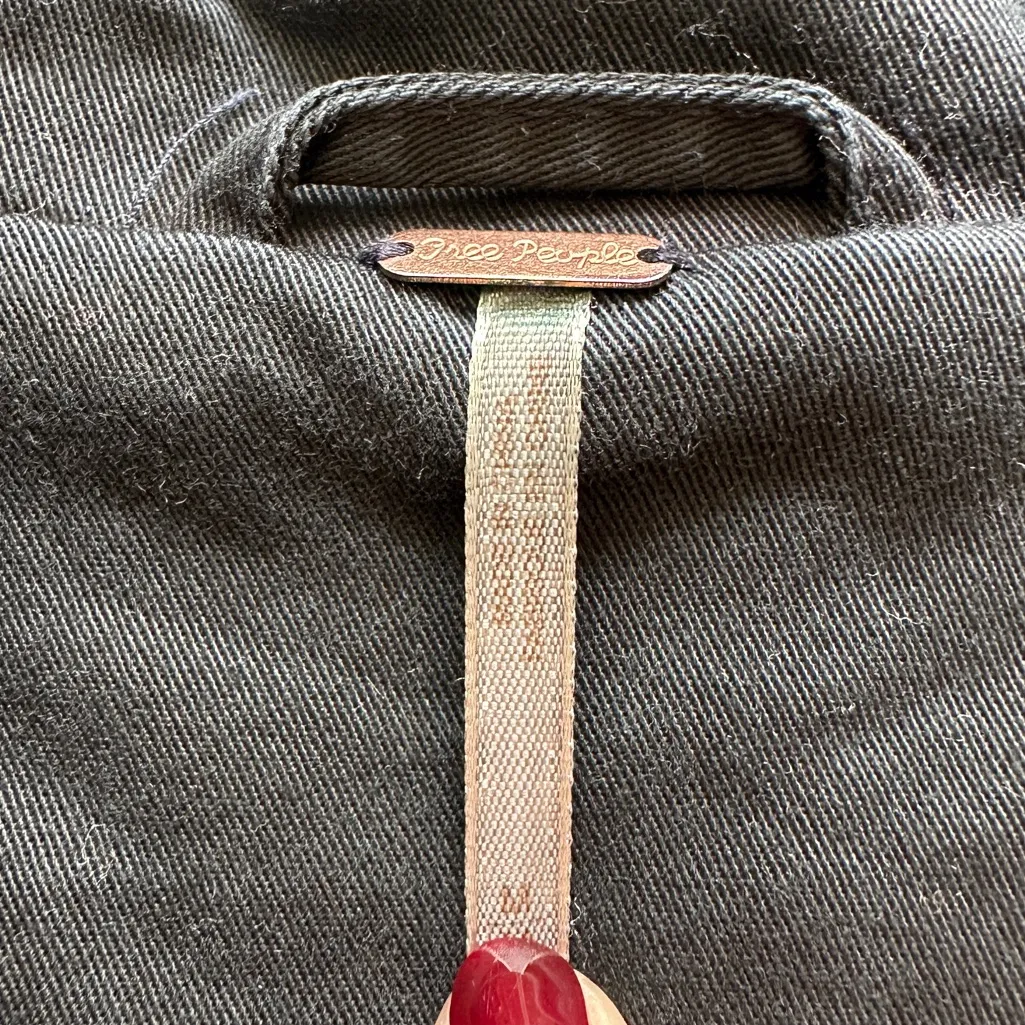 Free People Romantic Ruffles Jacket in Black Combo Size Medium - Image 13