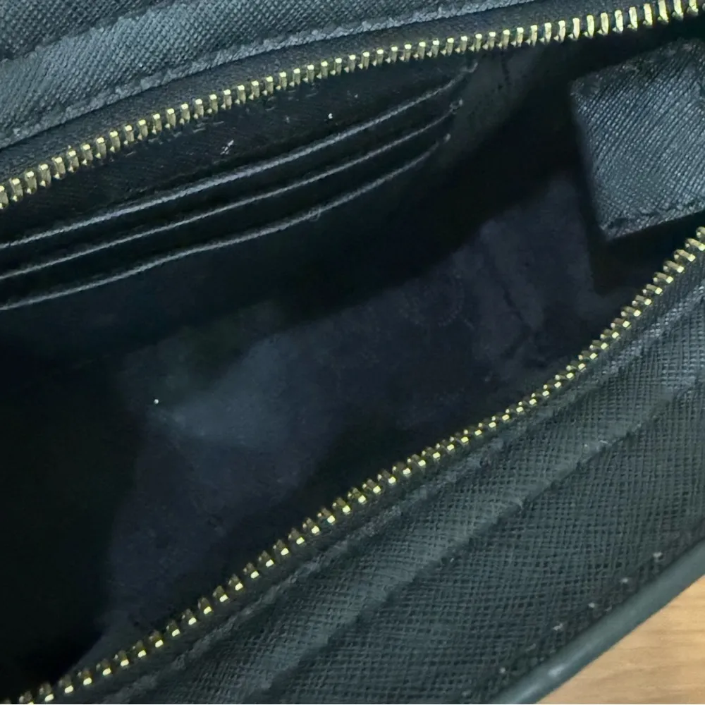 MICHAEL KORS Selma Mini Saffiano Leather Black Crossbody Bag - Image 7