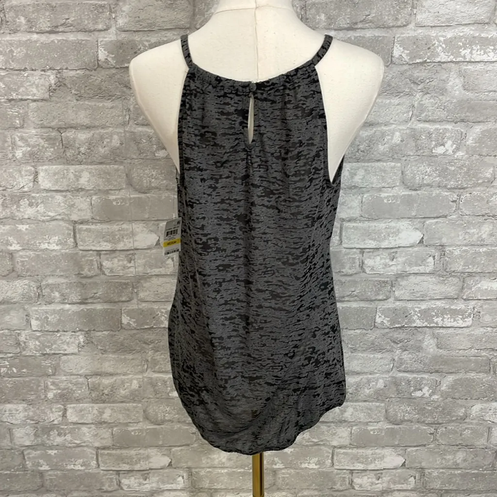 INC International Concepts Floral Keyhole Tank Top - Image 3