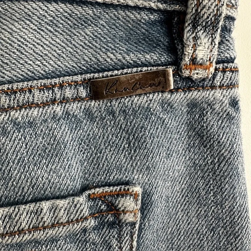 KanCan Estilo Cuffed Denim Jean Shorts Size: 7/27 Blue - Image 5