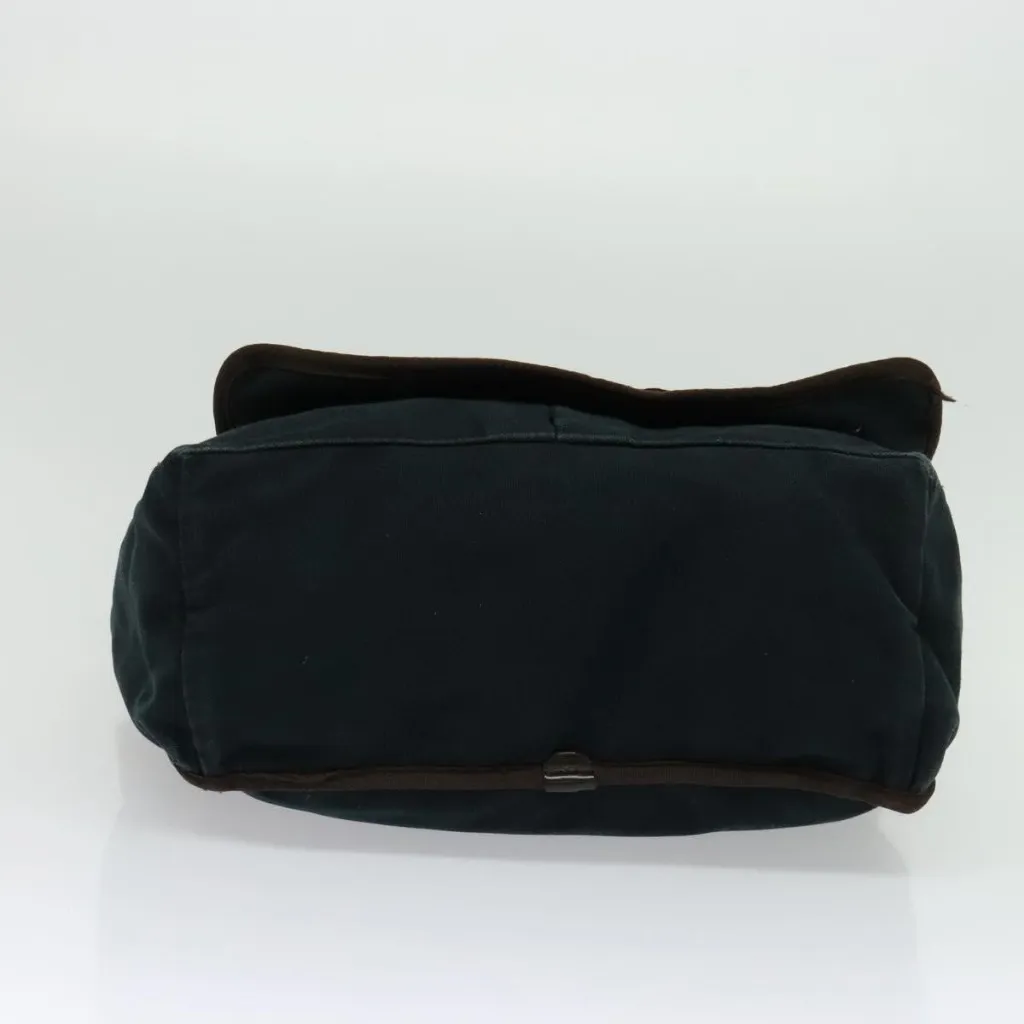  Shoulder Bag Canvas Navy Authentic - Image 8