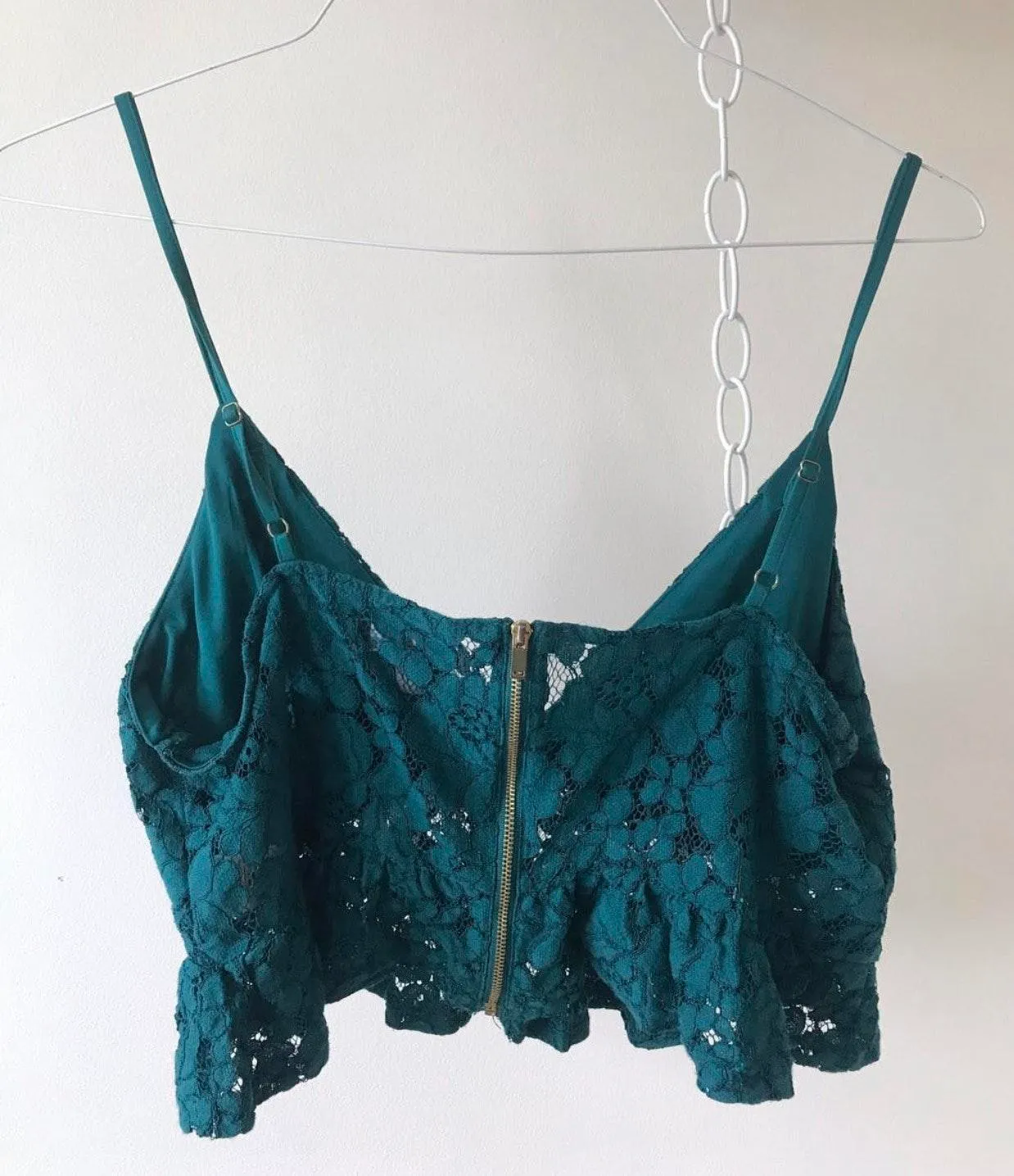 Primark Green Lace Tank - Image 2