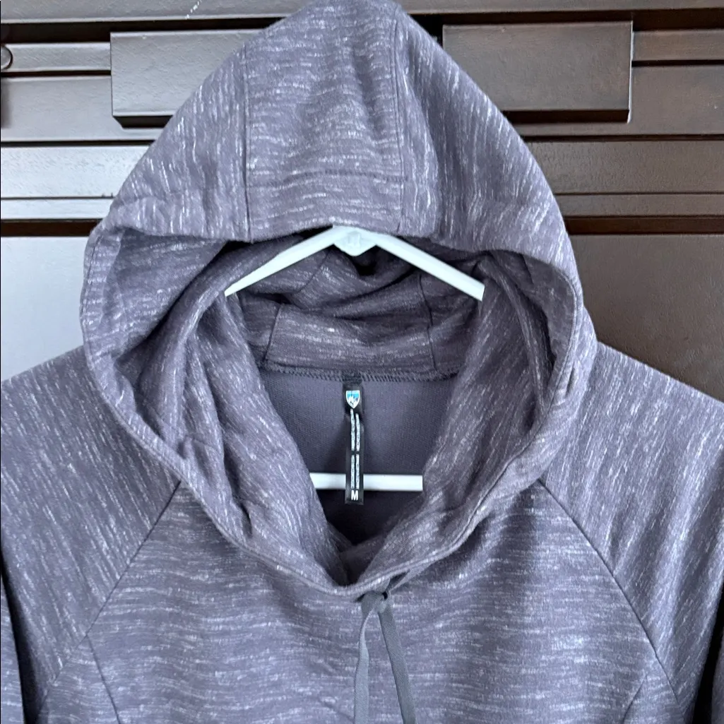 Like New Kühl Hooded Cowl Neck Popover Stretch Dress Grey Medium - Image 4