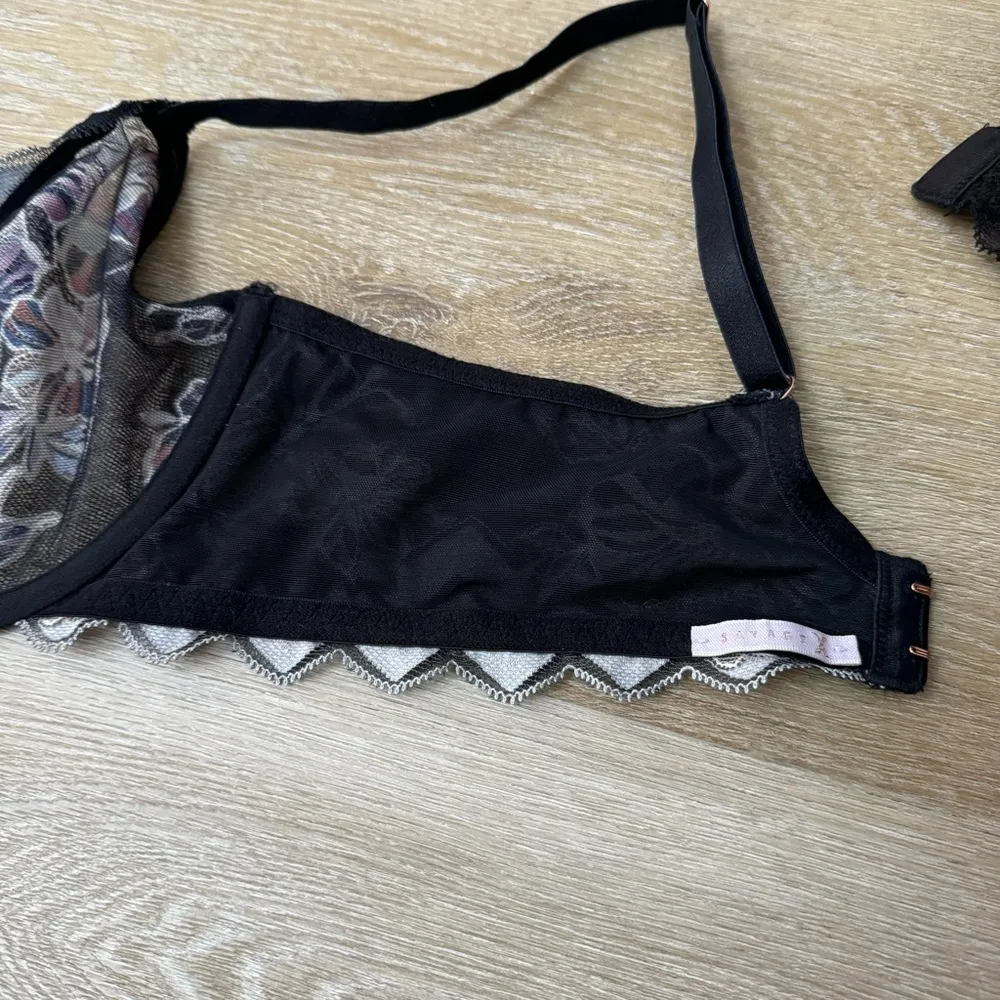 Savage x Fenty Zig Zag Zen Unlined Lace Plunge Bra - Image 5