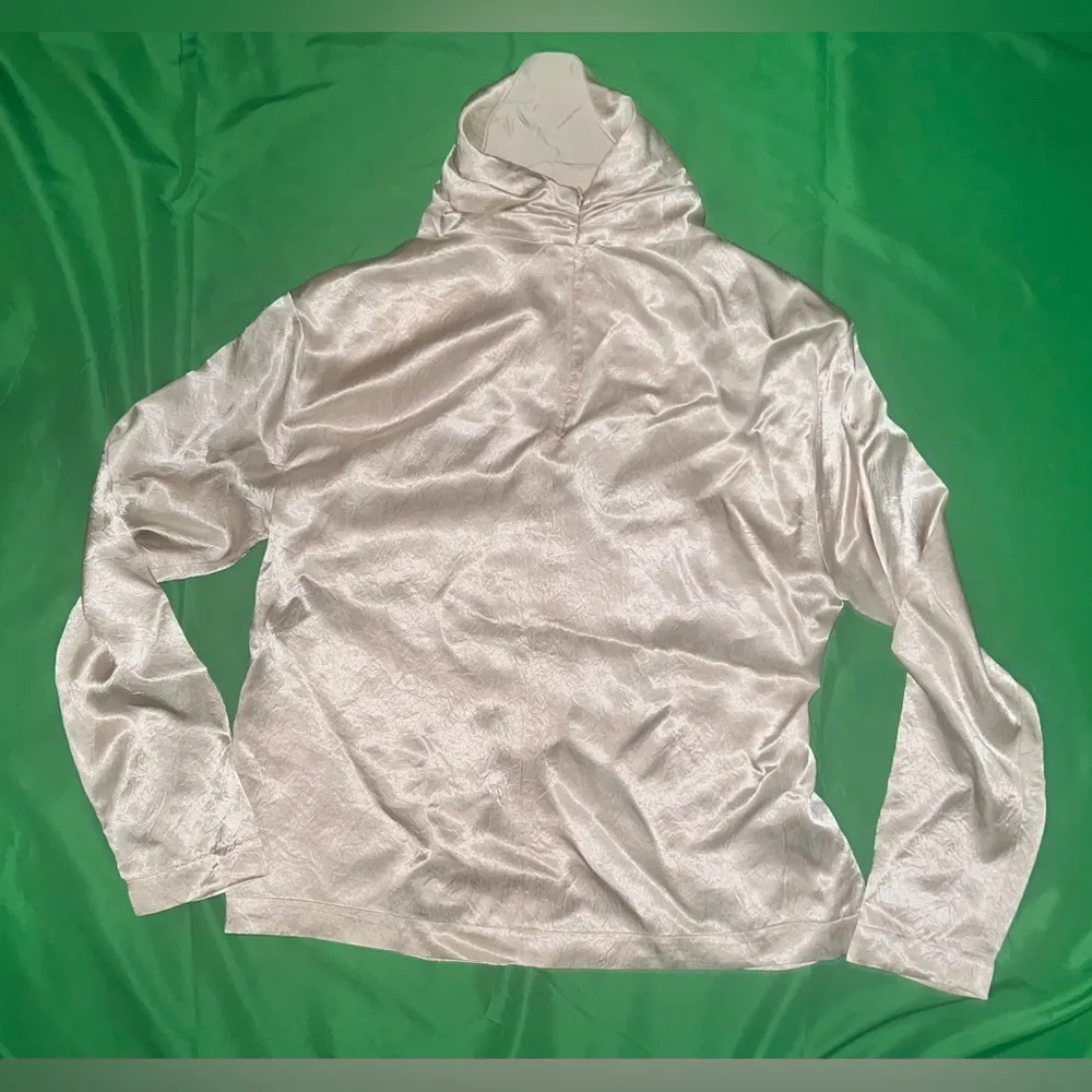 NWT ZARA Elegant Cream Wrinkle Effect Cargo Pants Set size Small - Image 3