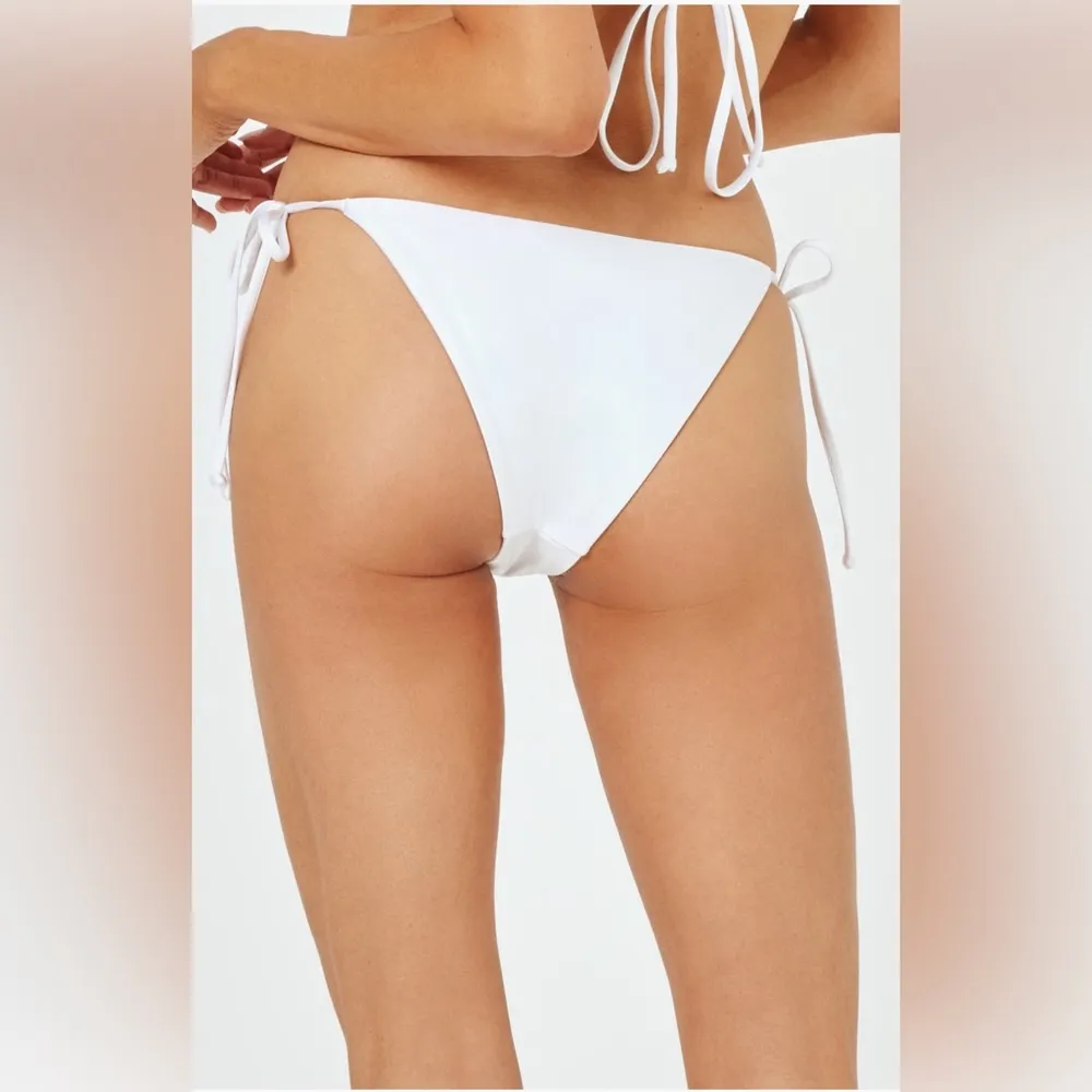 L*Space Lennox Rose Applique Side Tie Bikini Bottom, Size medium, $92 - Image 3