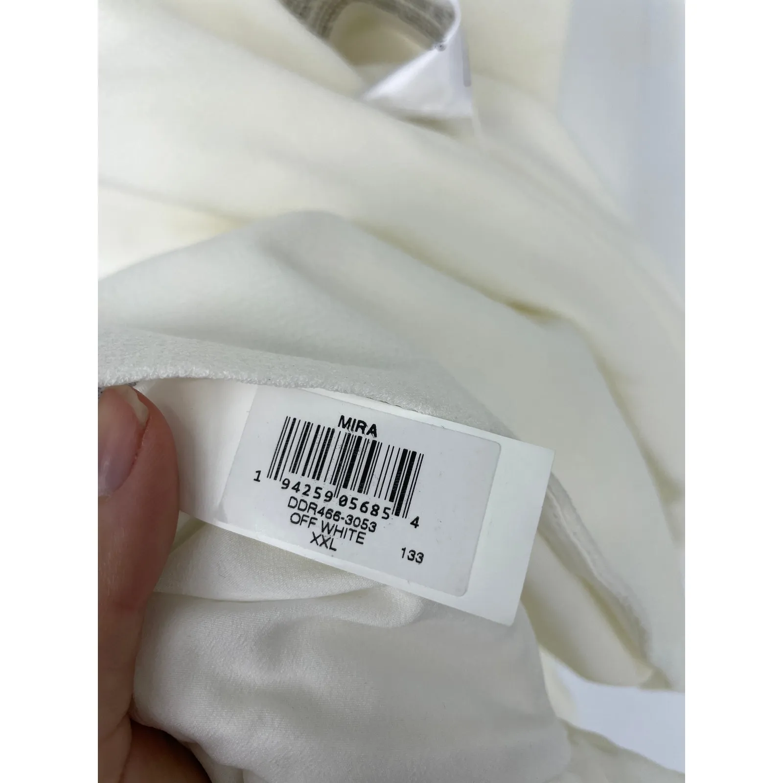 Dress the Population Dress Womens XXL Mira Mini Sleeveless Off White NWT - Image 7