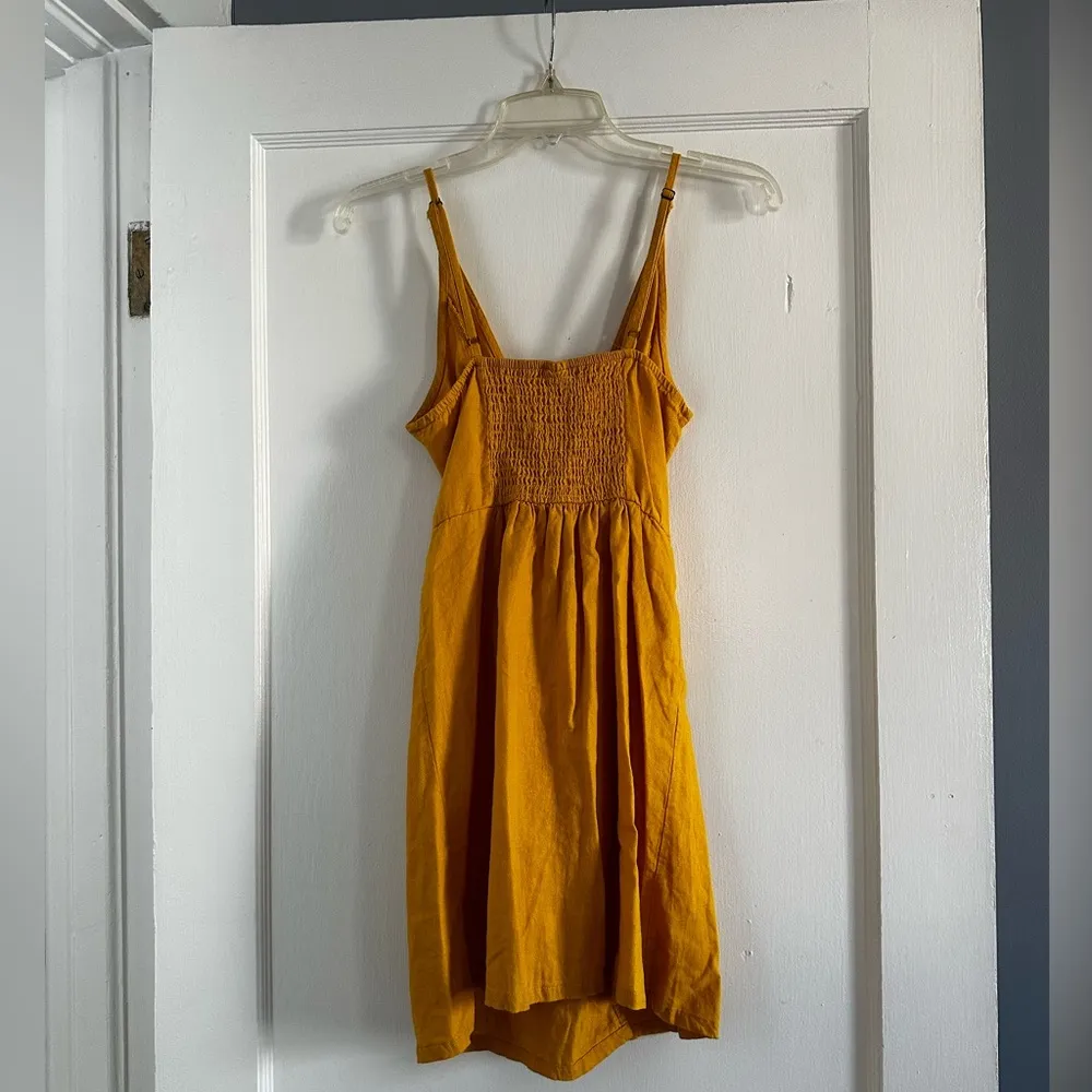 Wild Fable Yellow Linen Dress - Image 3
