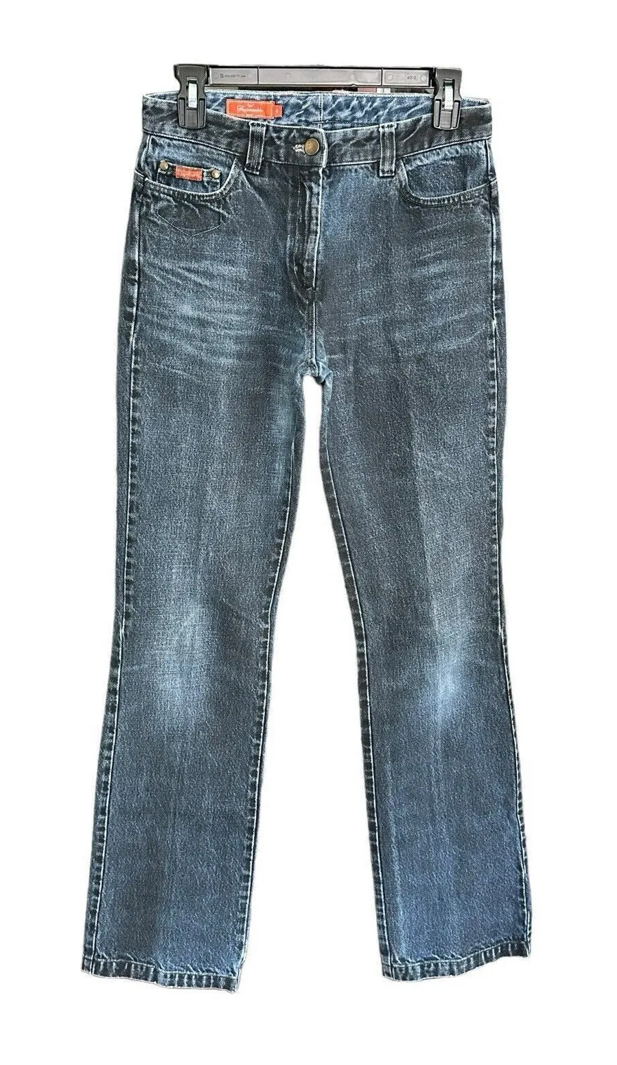 Faconnable Jeans Size 4 Bootcut Straight Blue Black Denim 100% Cotton #O2-5 - Image 1
